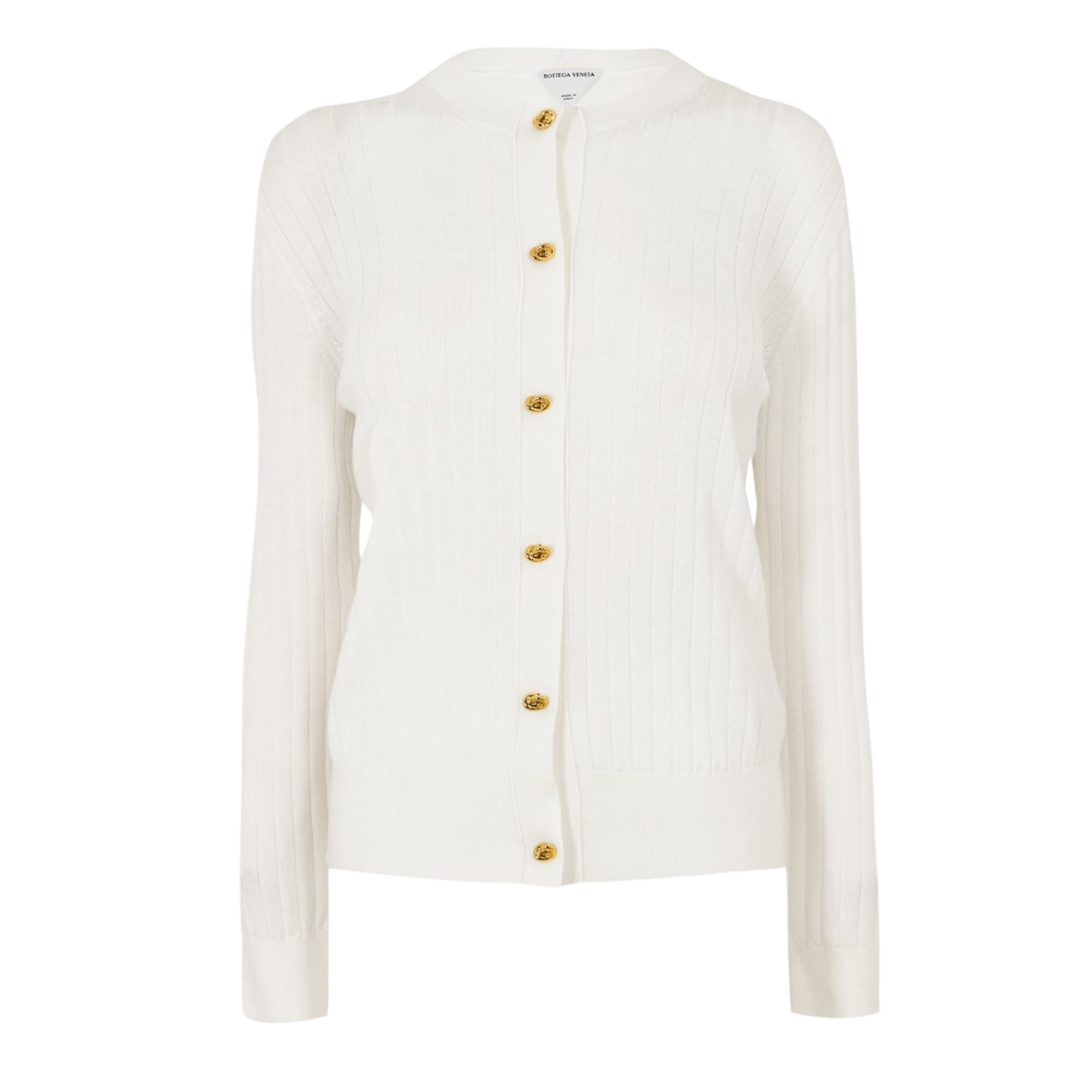 LUXURY HUB BOTTEGA VENETA KNITTED WOOL CARDIGAN