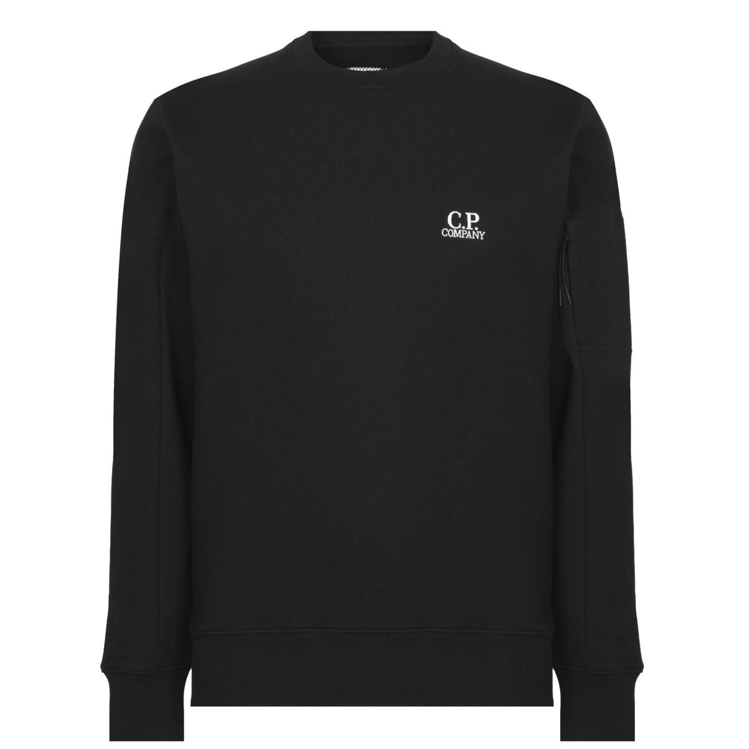 LUXURY HUB CP COMPANY BURST LOGO POCKET SLEEVE SWEATSHIRT