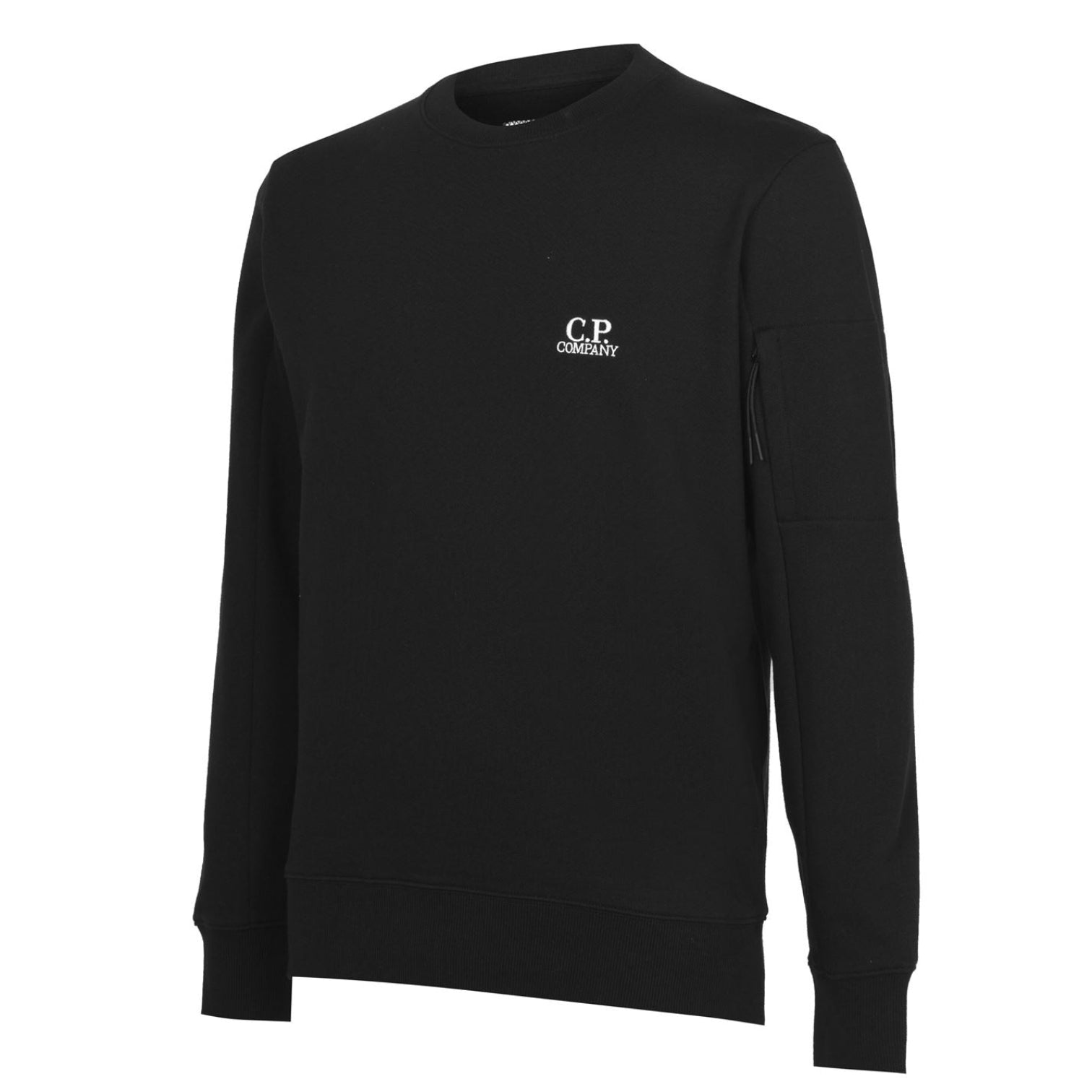 LUXURY HUB CP COMPANY BURST LOGO POCKET SLEEVE SWEATSHIRT