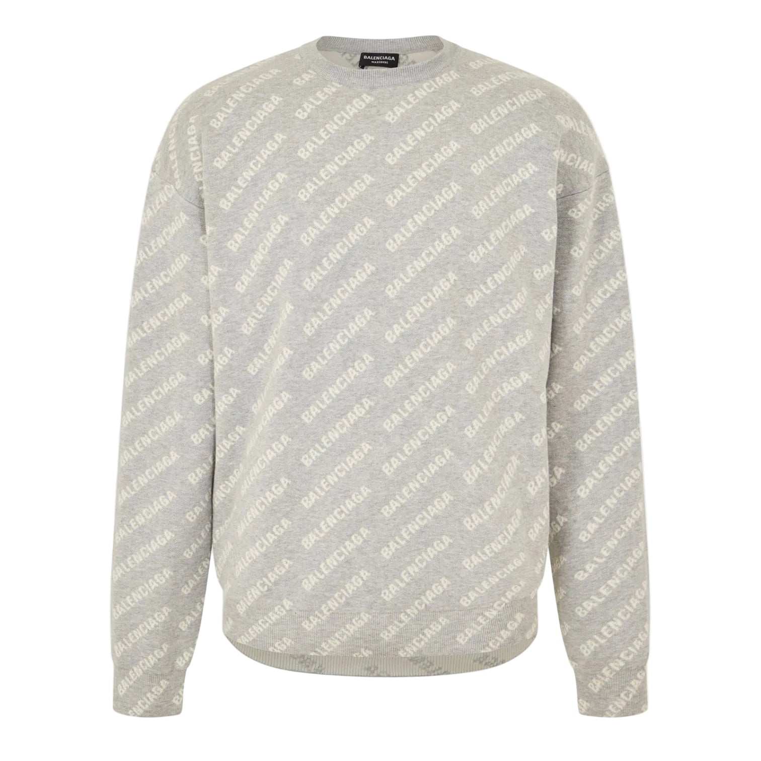 LUXURY HUB BALENCIAGA MINI ALL-OVER LOGO SWEATER