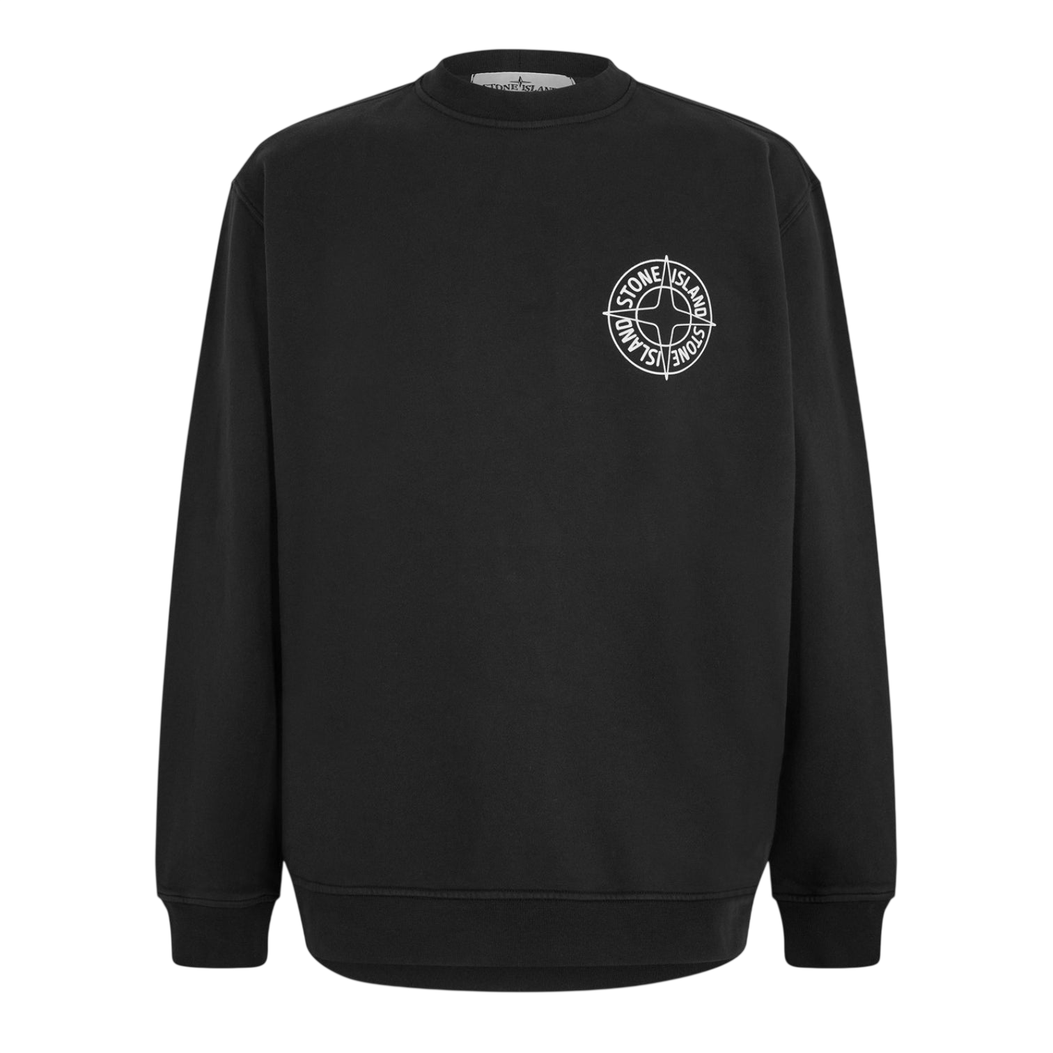 LUXURY HUB STONE ISLAND MEN'S COMPASS CREW SWEATSHIRT