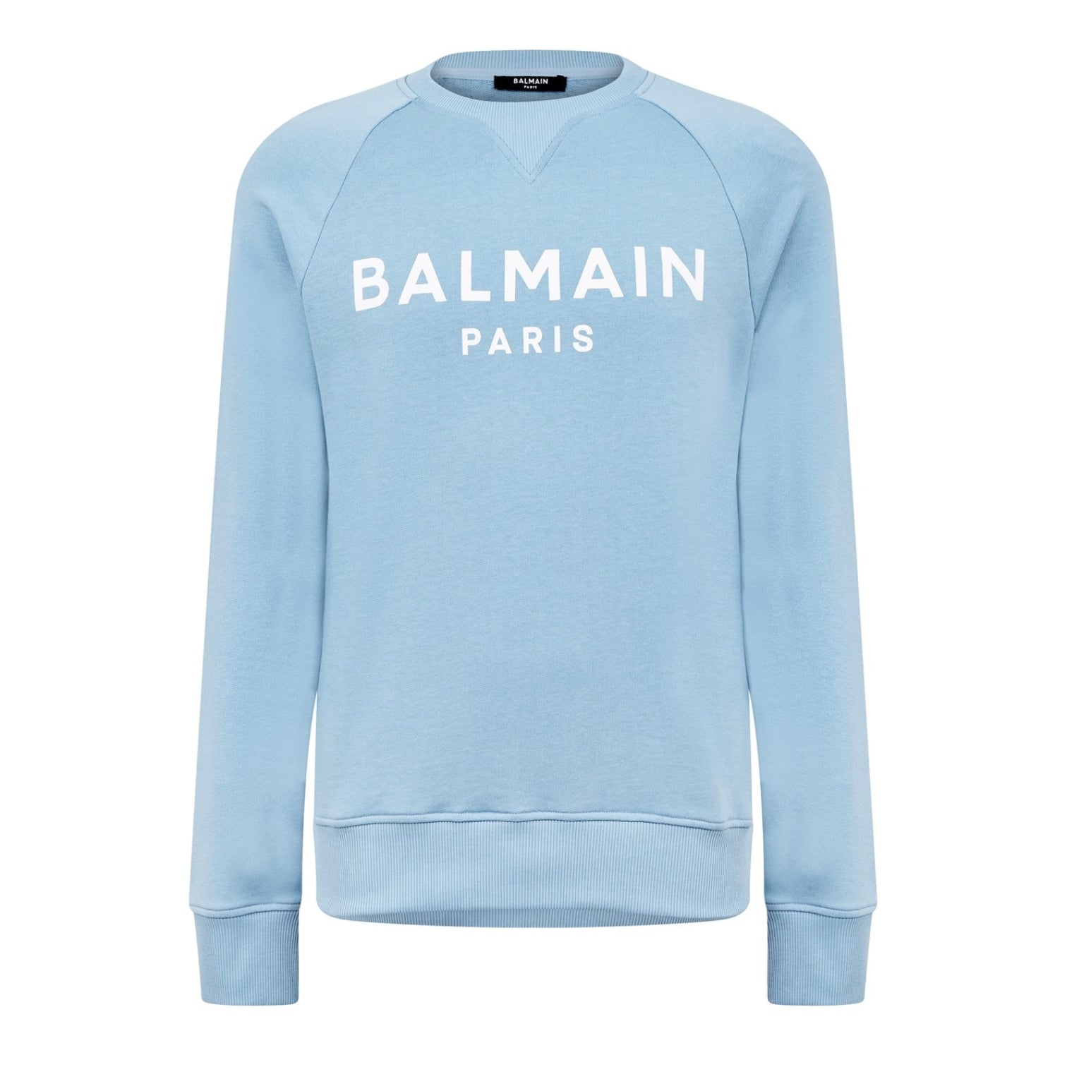 LUXURY HUB BALMAIN LOGO CREW SWEATER