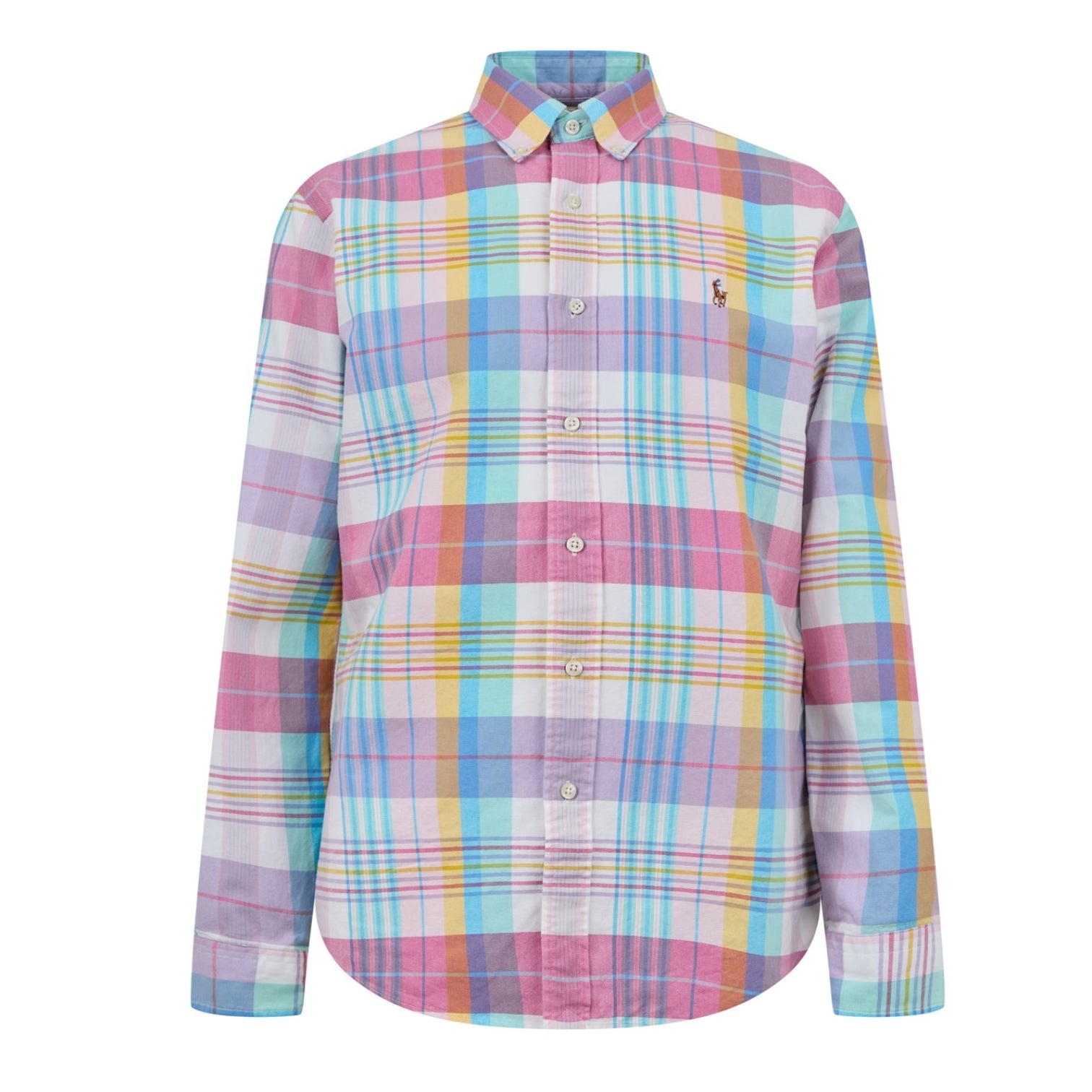 LUXURY HUB POLO RALPH LAUREN WIDE CHECK OXFORD SHIRT