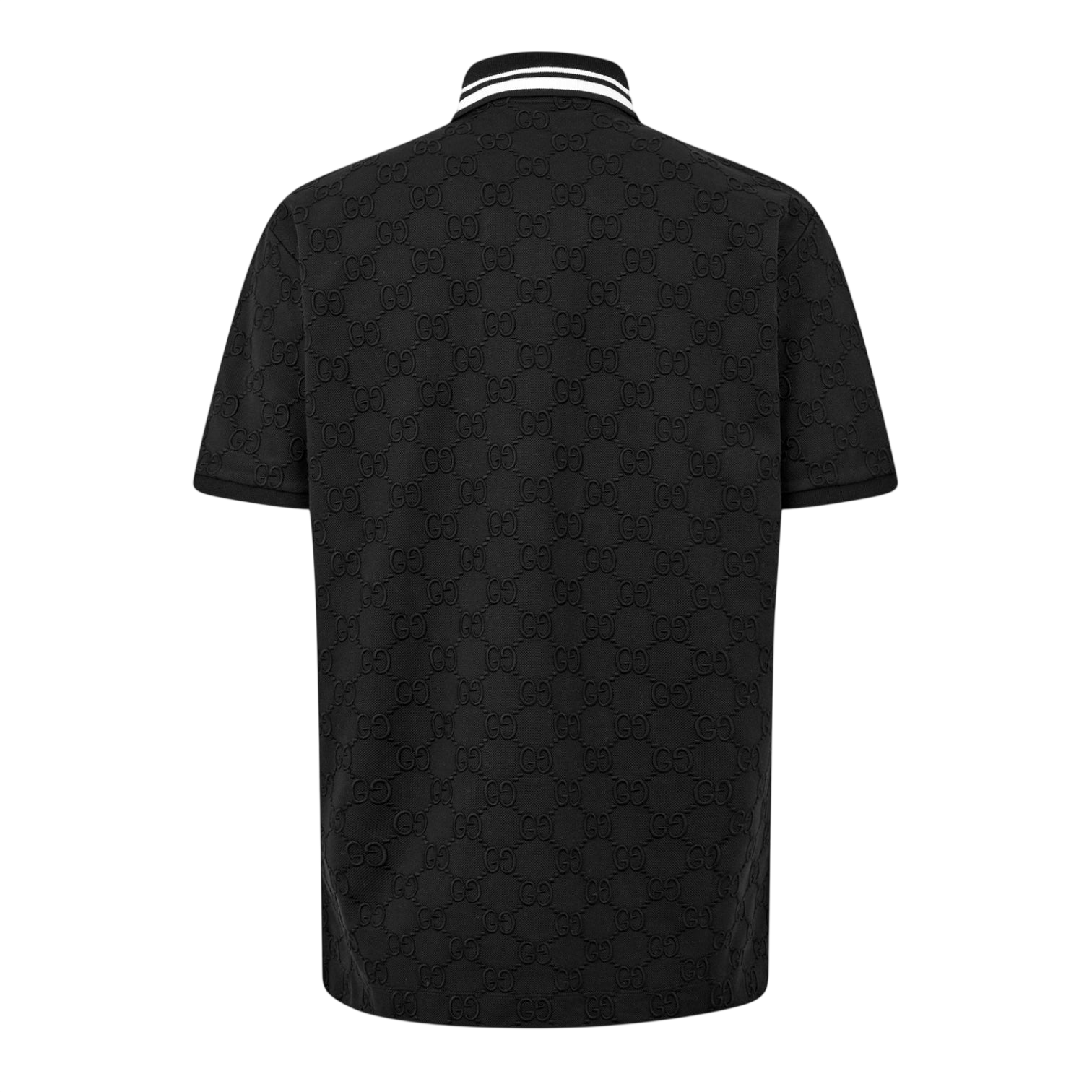 LUXURY HUB GUCCI MEN'S GG COTTON POLO SHIRT