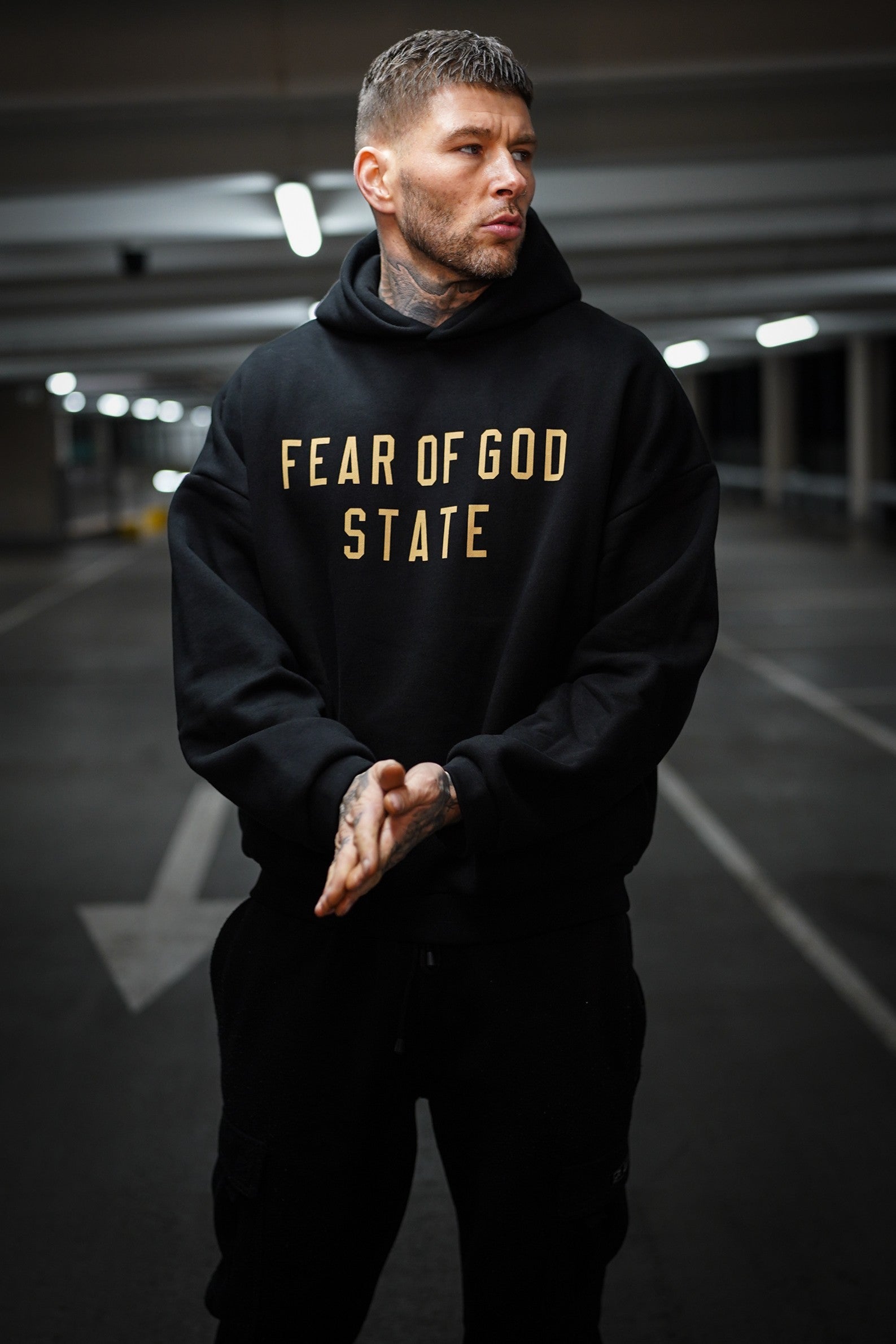 LUXURY HUB FEAR OF GOD ESSENTIALS FLEECE HOODIE