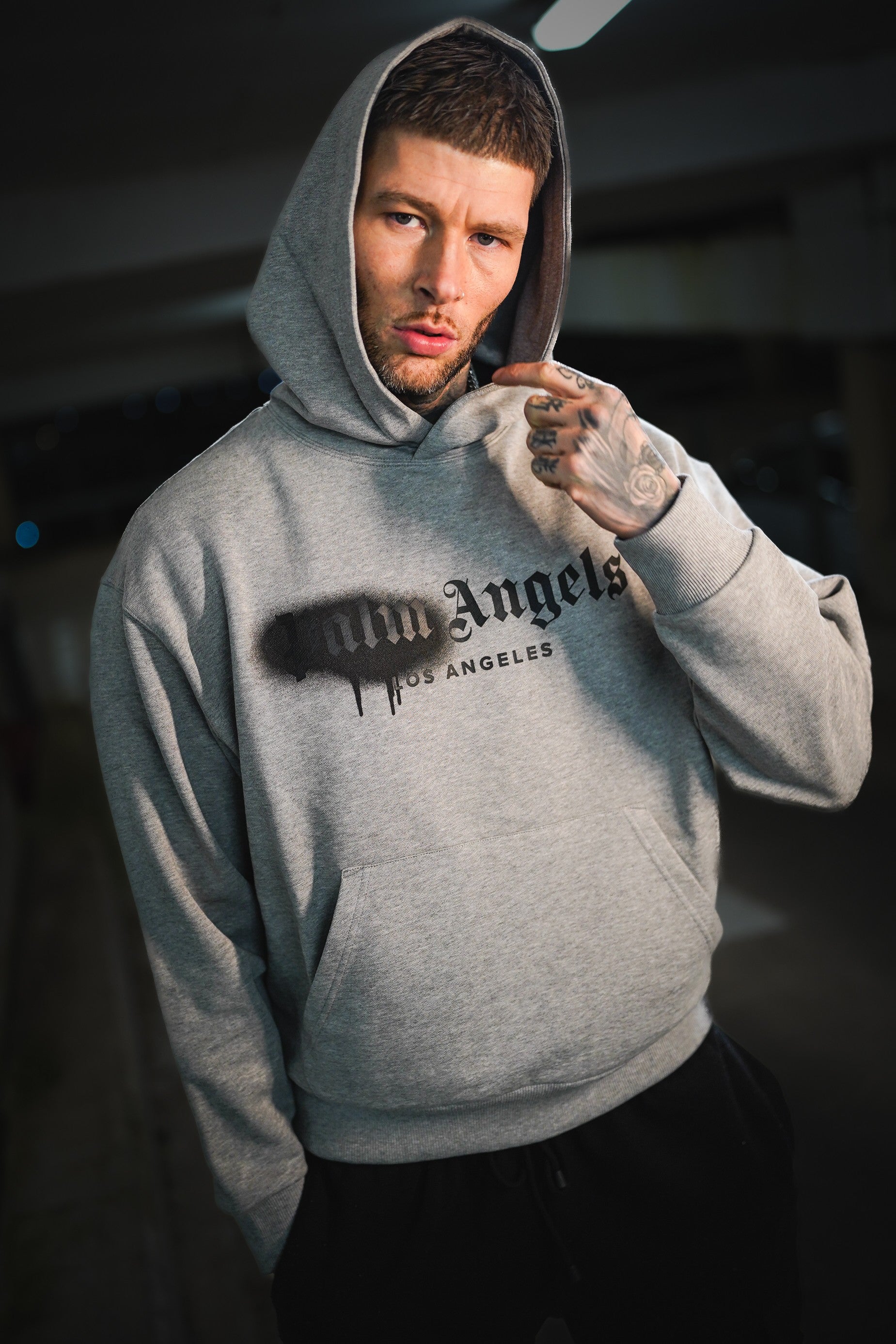 LUXURY HUB PALM ANGELS PALM SPRAY HOODIE