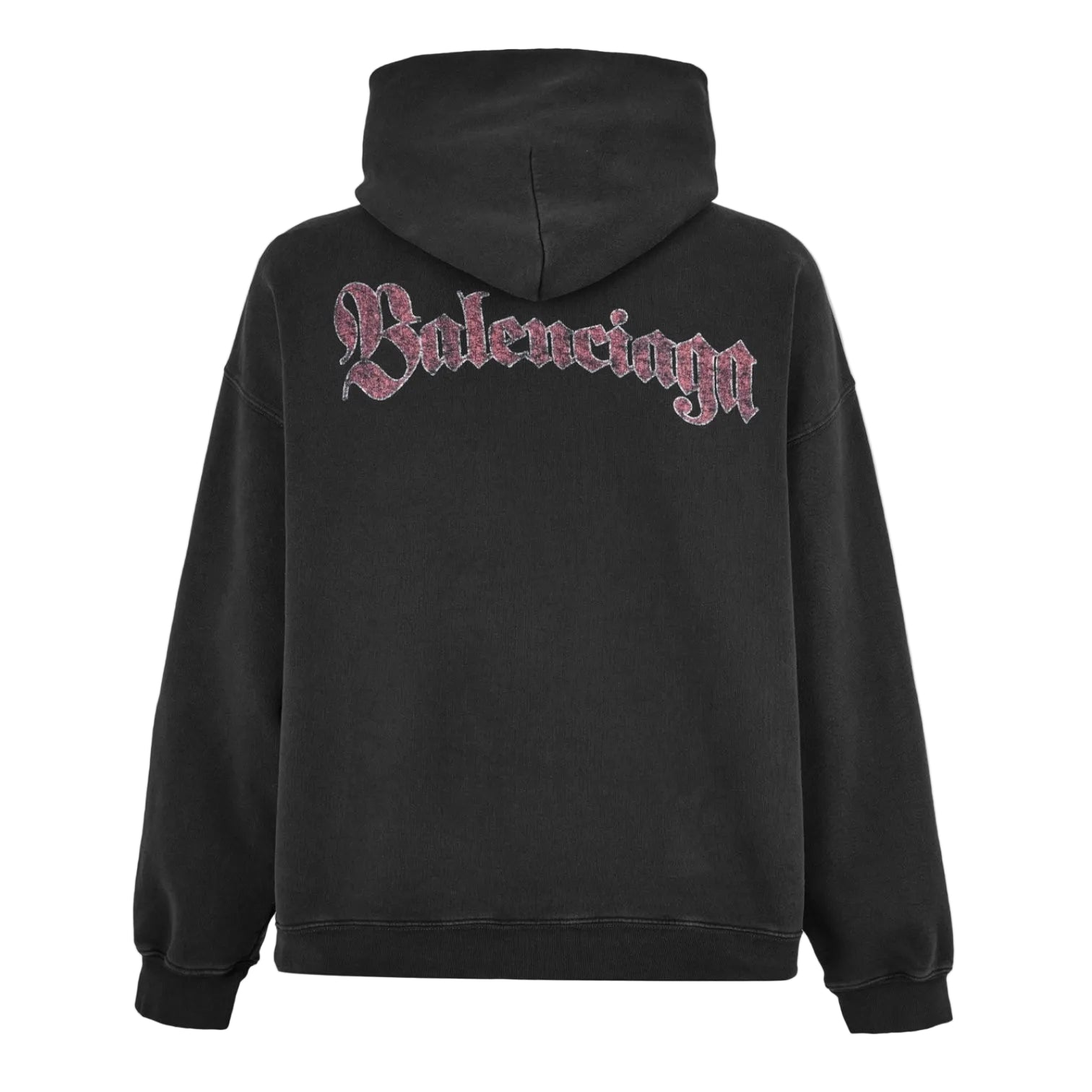 LUXURY HUB BALENCIAGA MEN'S SPIRAL CREST PULL OVER HOODIE