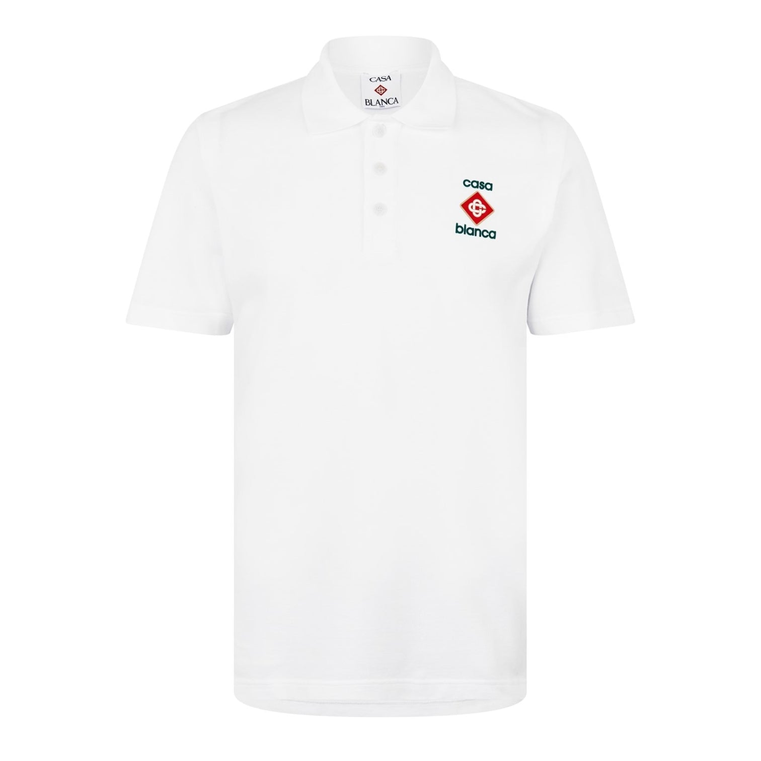 LUXURY HUB CASABLANCA LOGO PIQUÉ POLO SHIRT