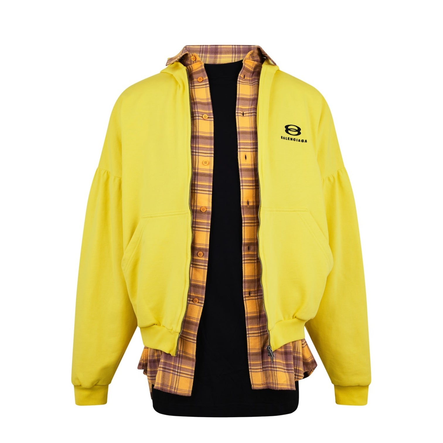 LUXURY HUB BALENCIAGA UNITY SPORTS ICON OVERSIZED LAYERED HOODIE