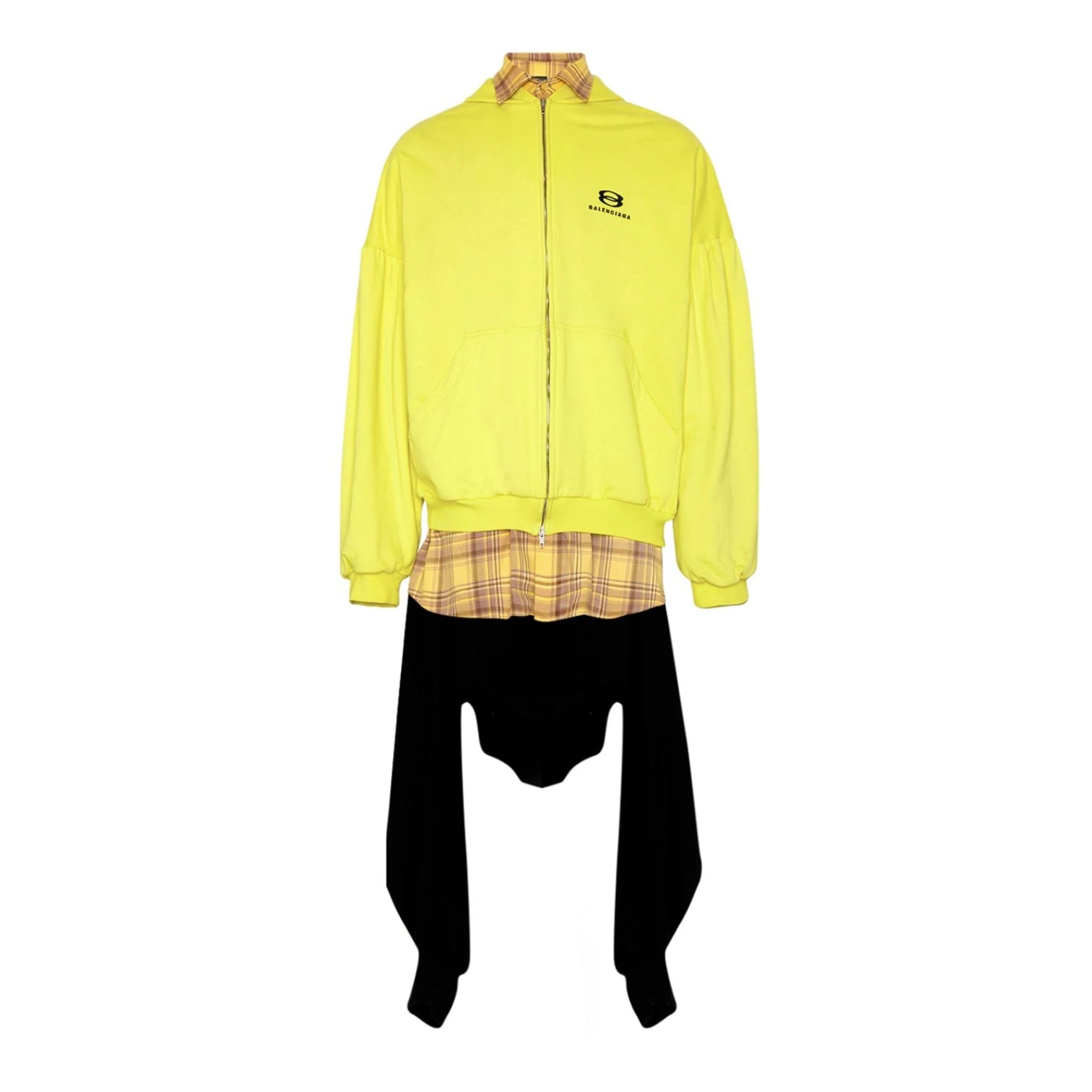 LUXURY HUB BALENCIAGA UNITY SPORTS ICON OVERSIZED LAYERED HOODIE