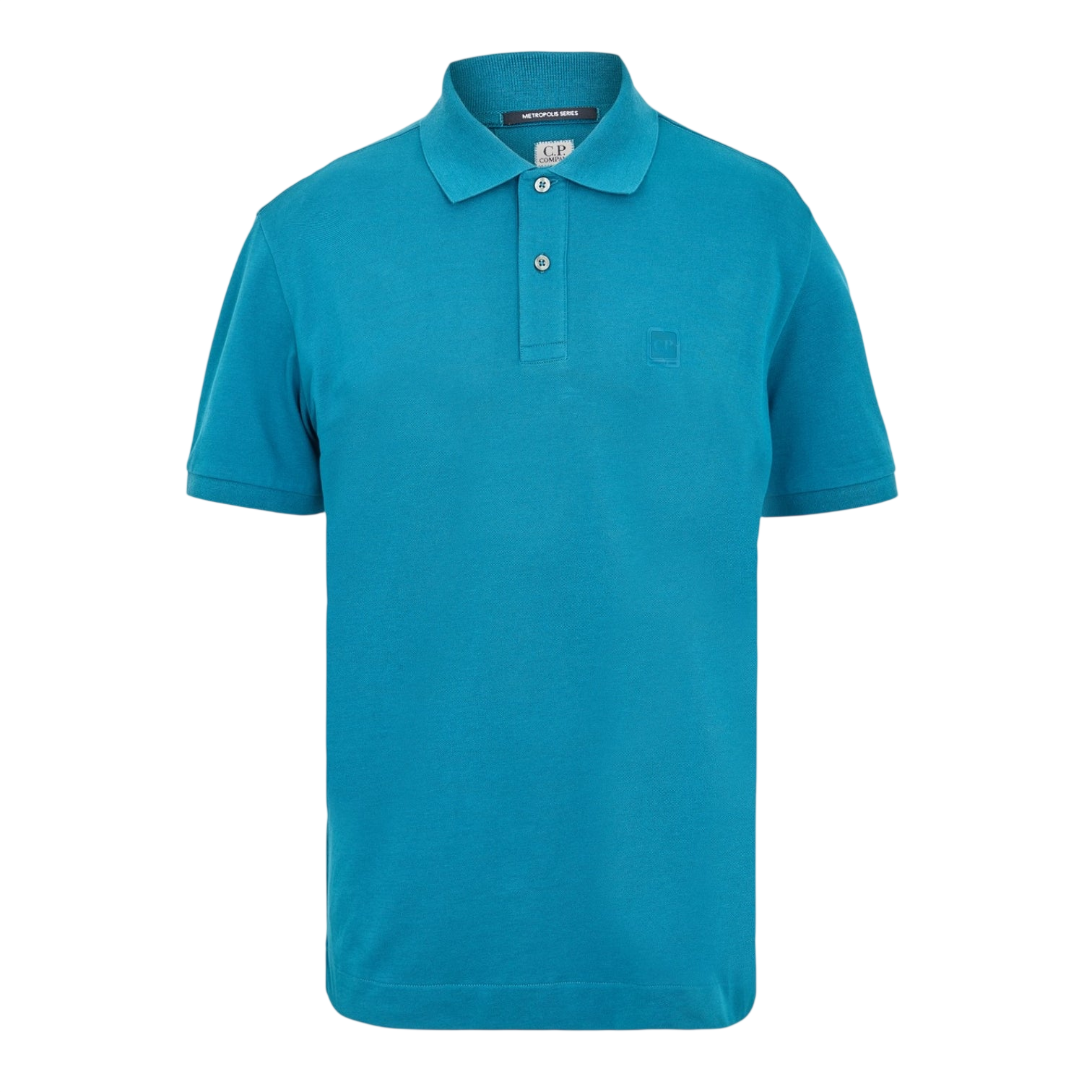 LUXURY HUB CP COMPANY METROPOLIS MEN'S TIPPED SHORT SLEEVE POLO SHIRT