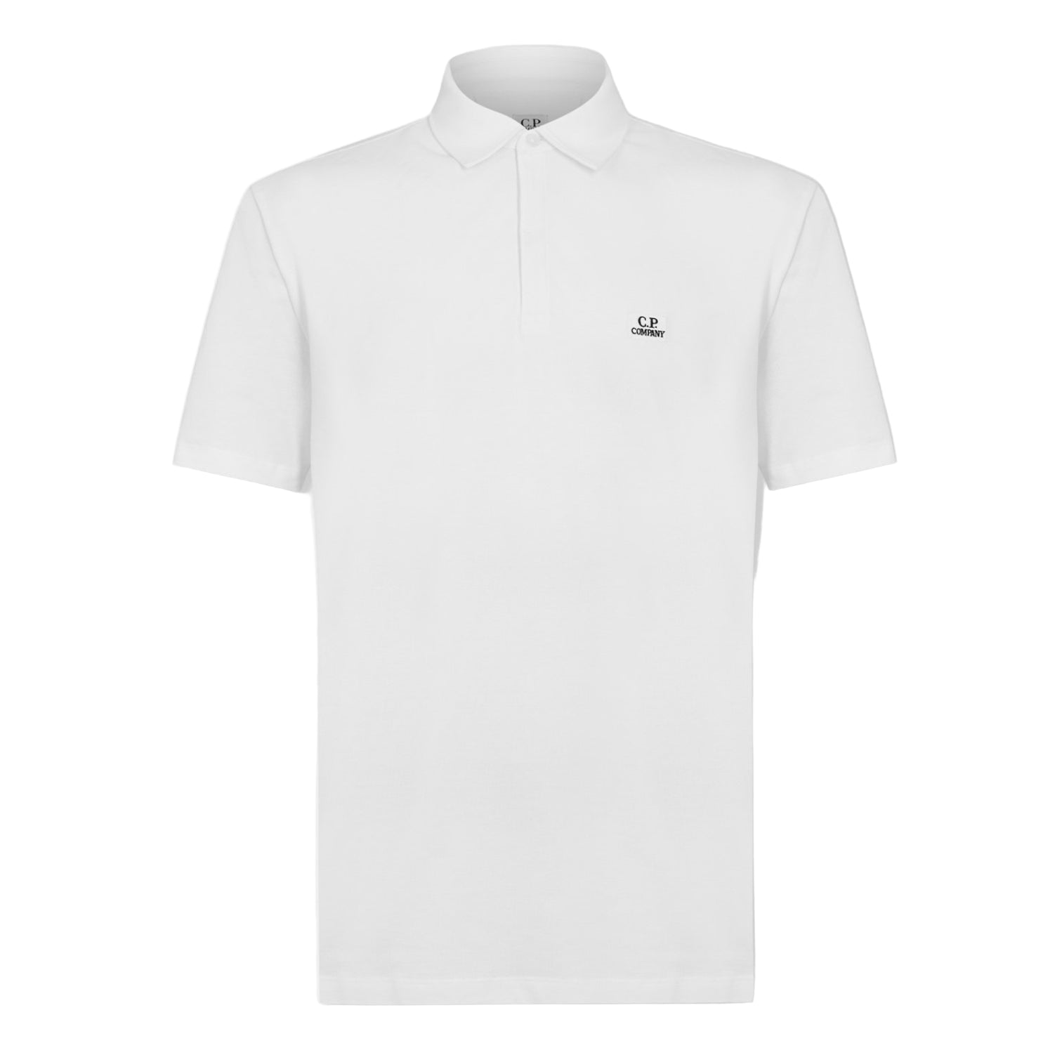 LUXURY HUB CP COMPANY SHORT SLEEVE LOGO PATCH POLO SHIRT