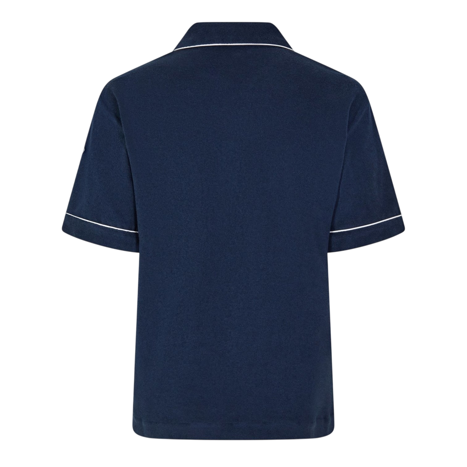 LUXURY HUB MONCLER MEN'S TOWEL TEXTURED SHORT SLEEVE POLO SHIRT