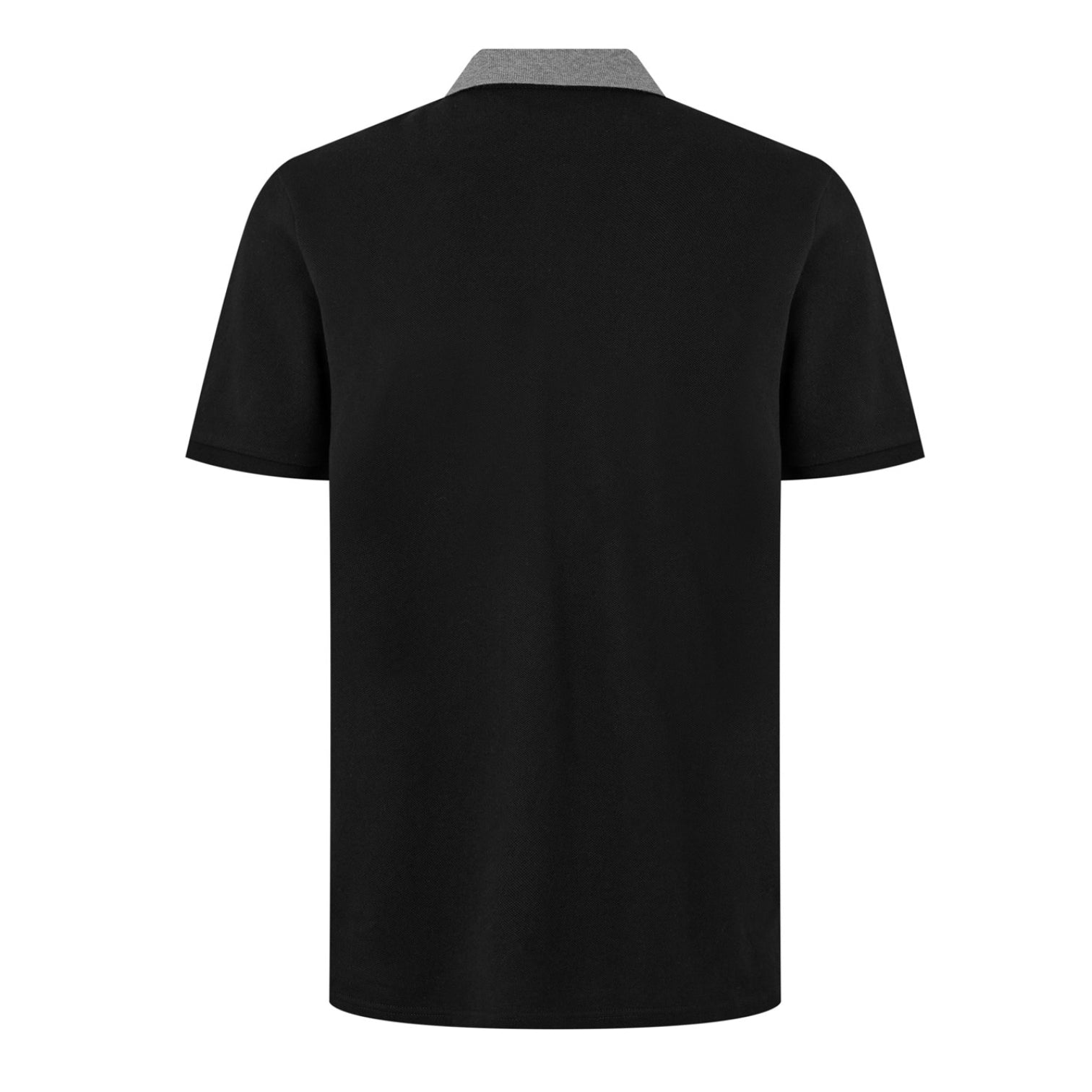 LUXURY HUB MONCLER LOGO COLLAR SHORT SLEEVE SHIRT