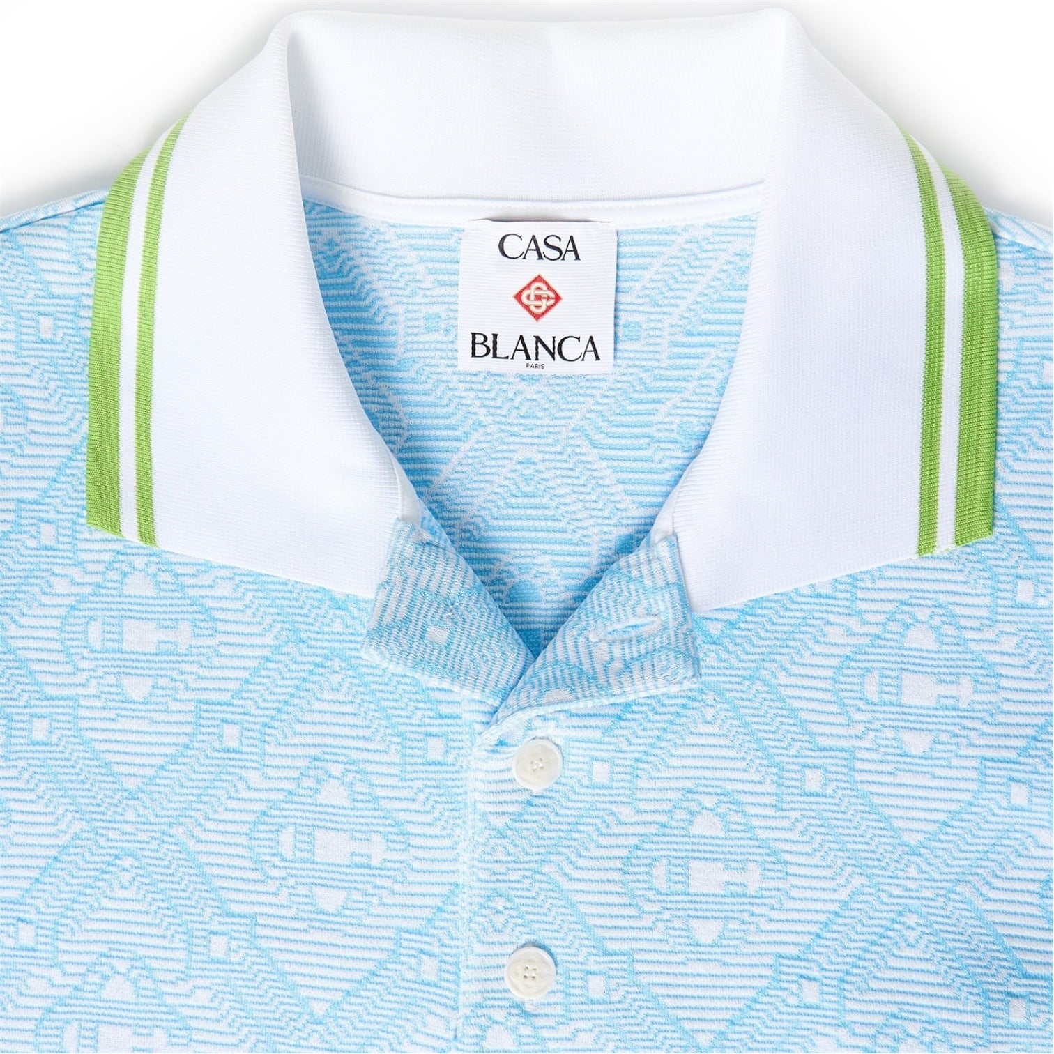 LUXURY HUB CASABLANCA CASA JACQUARD POLO SN62