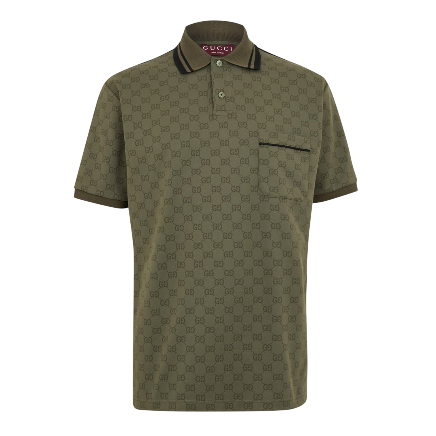 LUXURY HUB GUCCI MEN'S SHORT SLEEVE TAILORED FIT POLO SHIRT