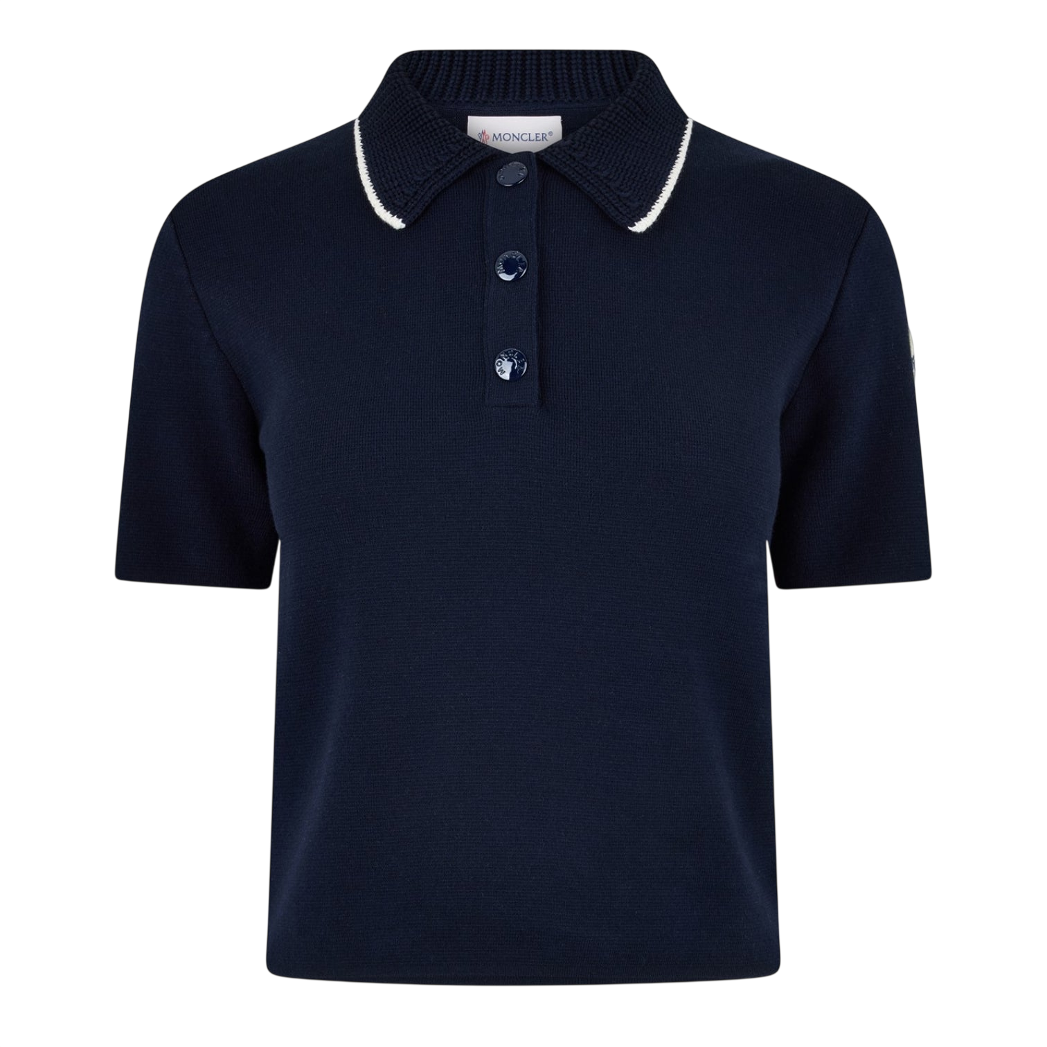 LUXURY HUB MONCLER WOMEN'S SHORT SLEEVE POLO SHIRT