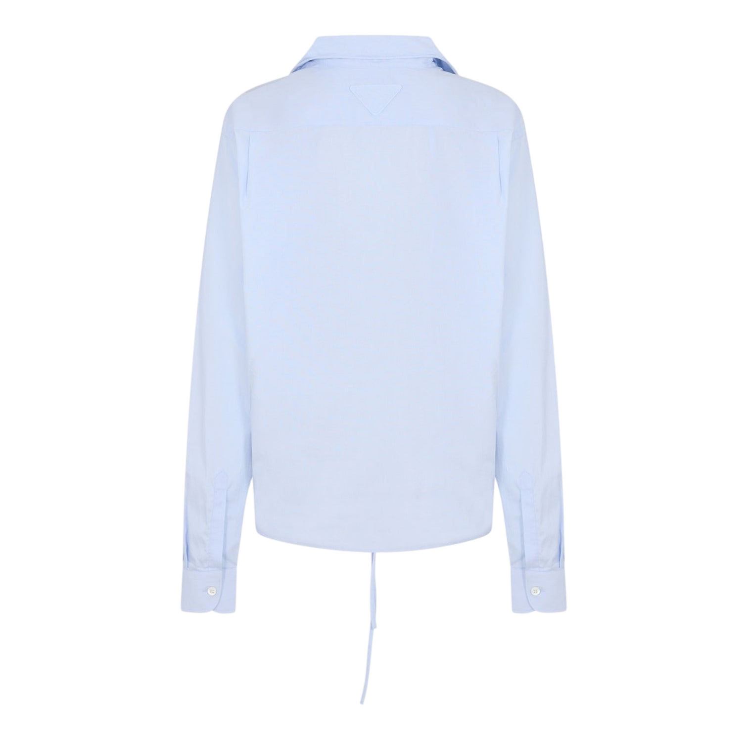 LUXURY HUB PRADA WOMEN'S LONG-SLEEVE TIE BLOUSE