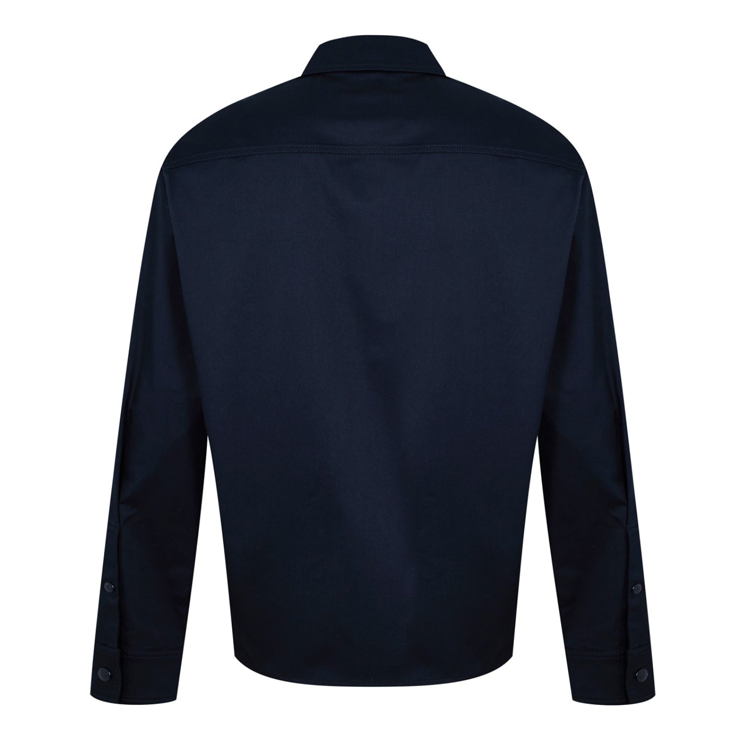 LUXURY HUB MONCLER MEN'S LOGO COTTON ZIP-UP MONCLER OVERSHIRT SN00