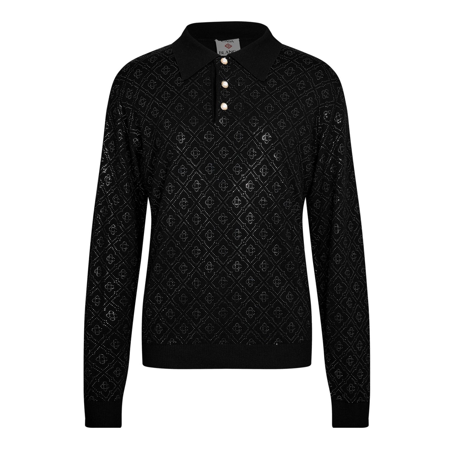 LUXURY HUB CASABLANCA CASA MONOGRAM LS POLO