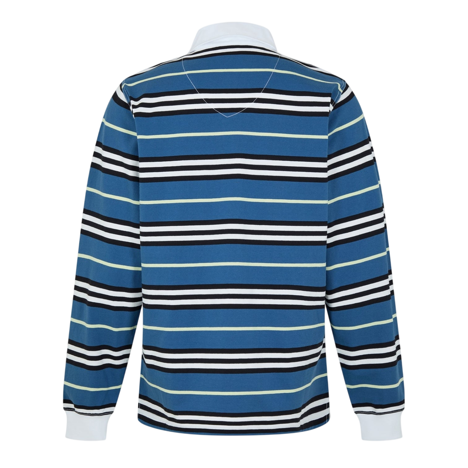 LUXURY HUB BURBERRY MEN'S STRIPE LONG SLEEVE POLO SHIRT