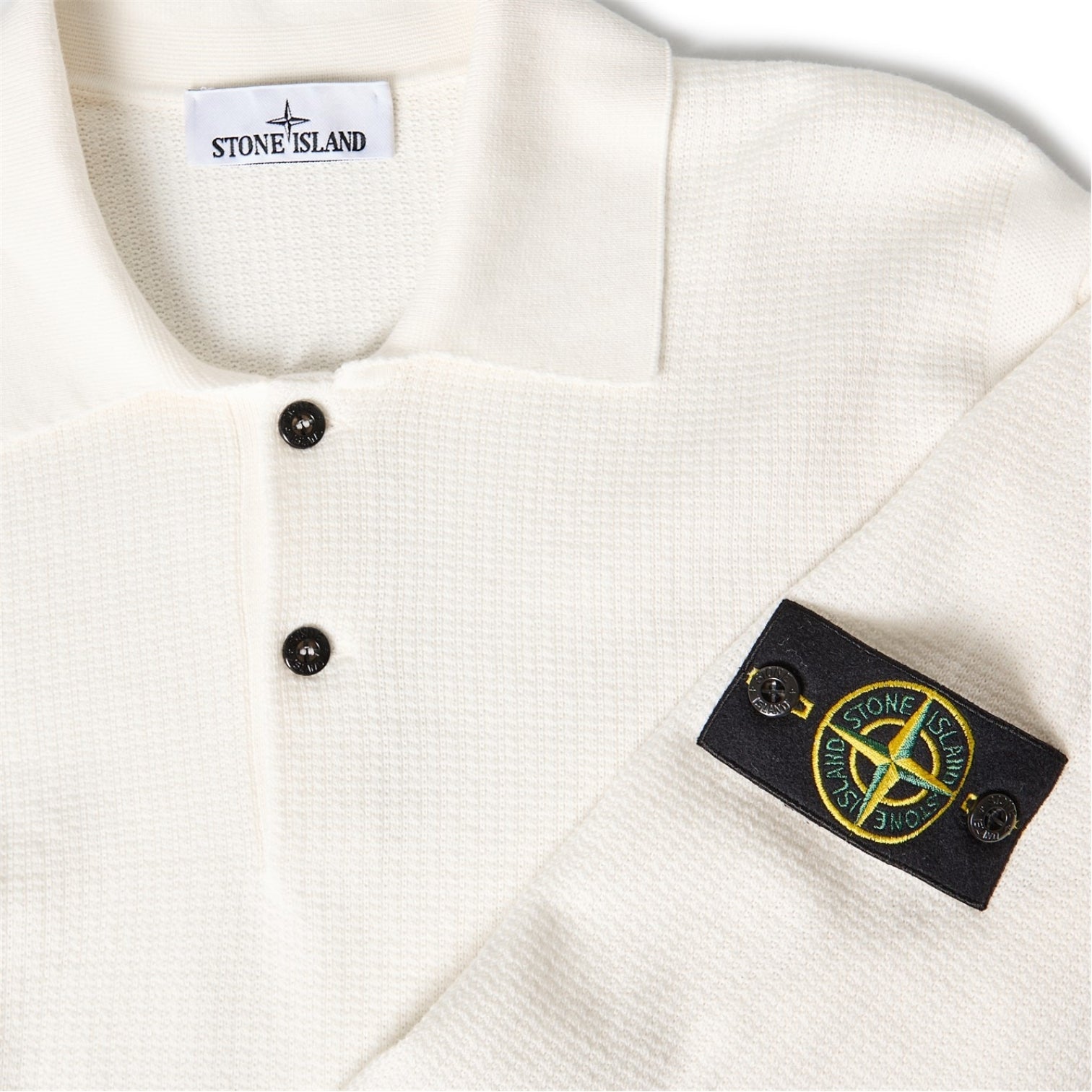 LUXURY HUB STONE ISLAND MENS KNIT POLO SHIRT