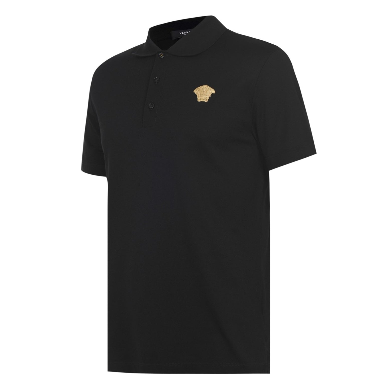 LUXURY HUB VERSACE MEDUSA CREST POLO SHIRT