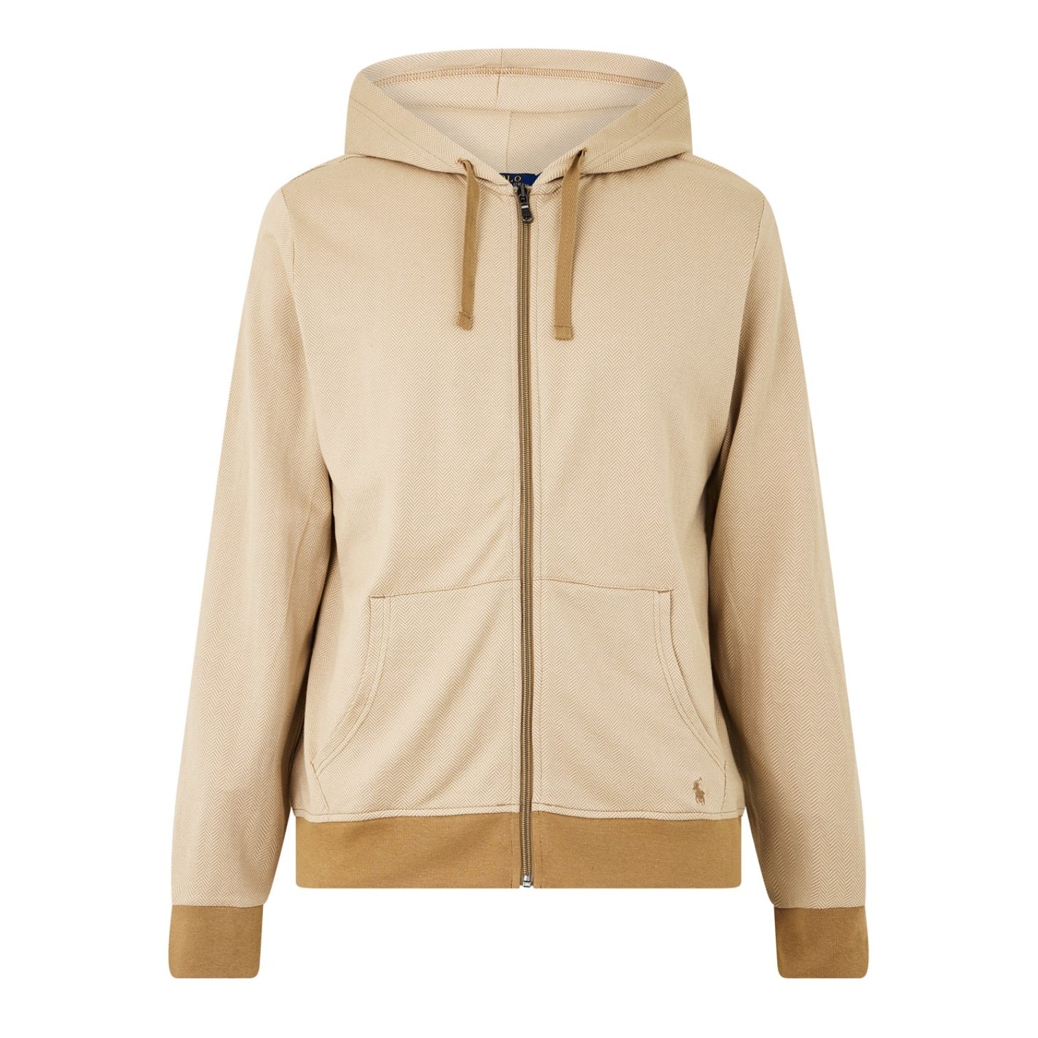 LUXURY HUB RALPH LAUREN HERRINGBONE ZIP HOODIE