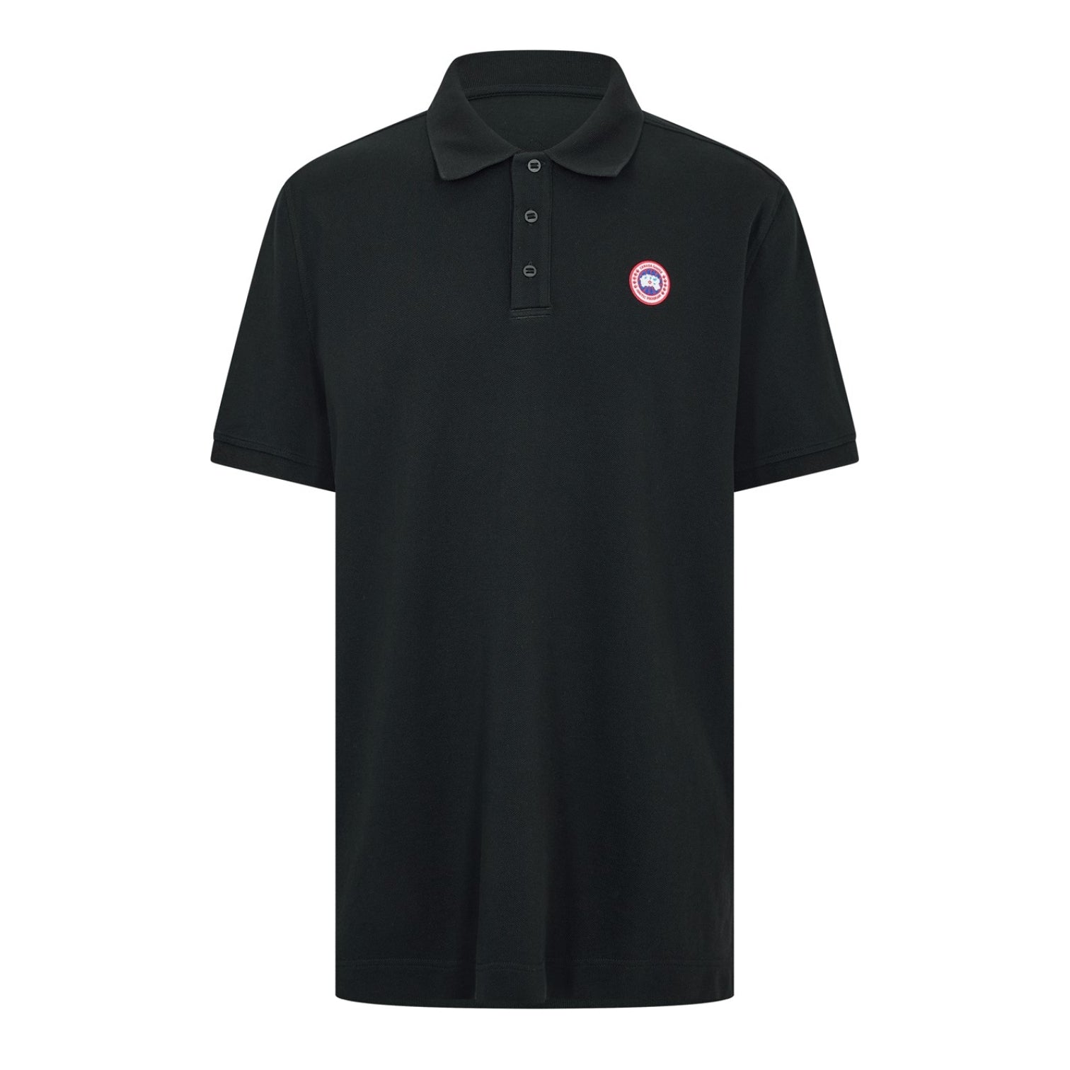 LUXURY HUB CANADA GOOSE MEN'S BECKLEY LOGO COTTON POLO SHIRT
