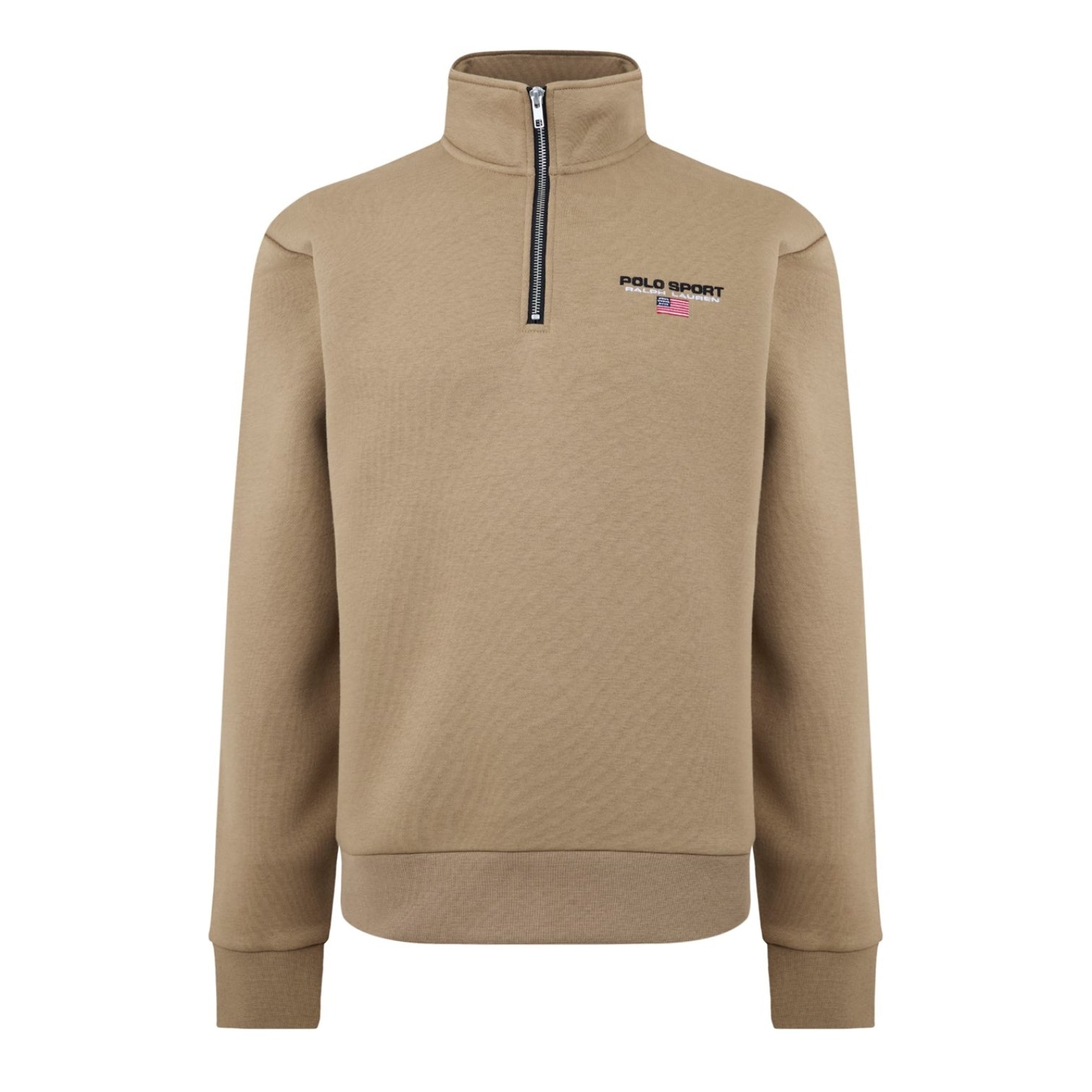 LUXURY HUB POLO SPORT BY RALPH LAUREN QUARTER ZIP LOGO FLEECE TOP