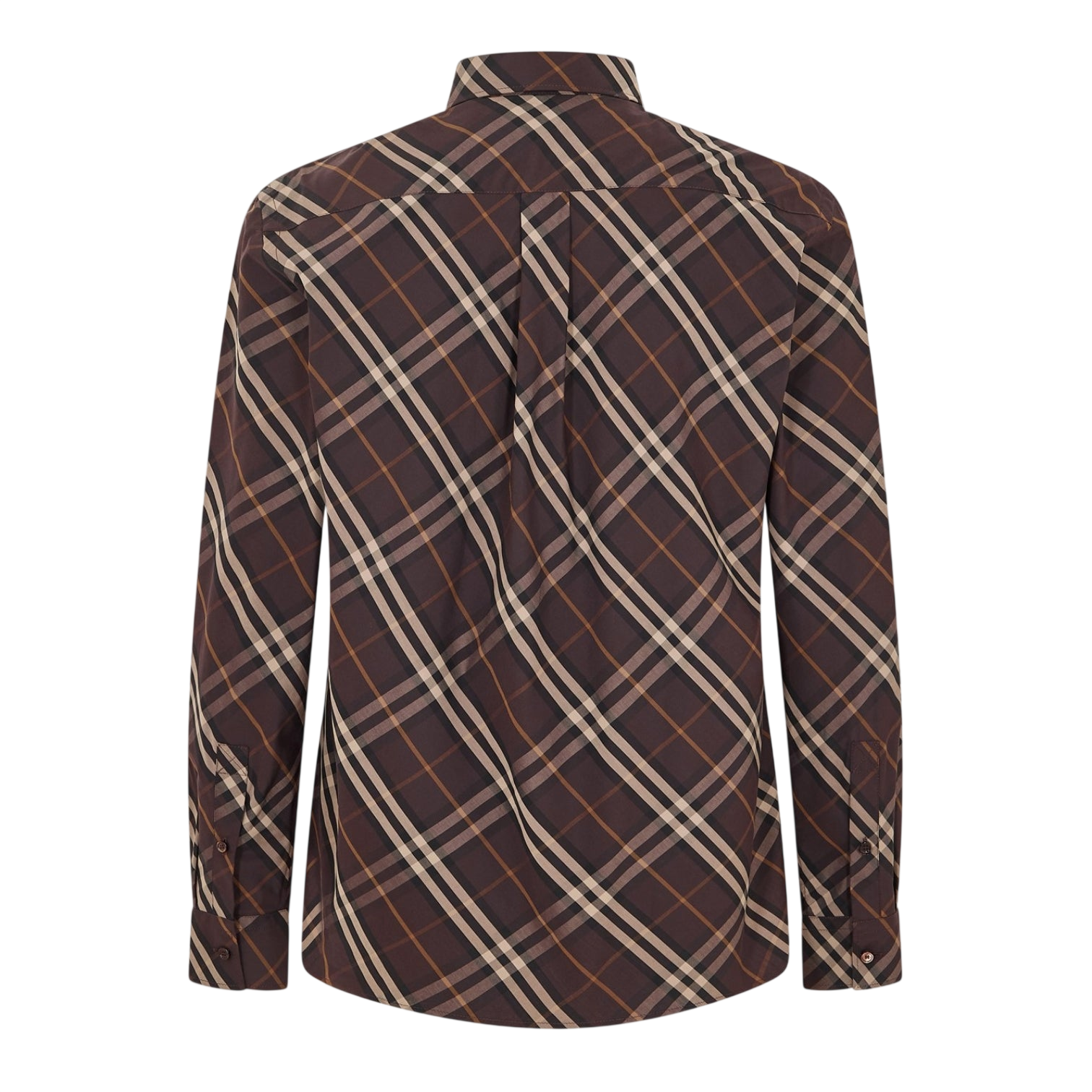 LUXURY HUB BURBERRY MEN'S LONG SLEEVE PATTERNED TAILORED FIT SHIRT