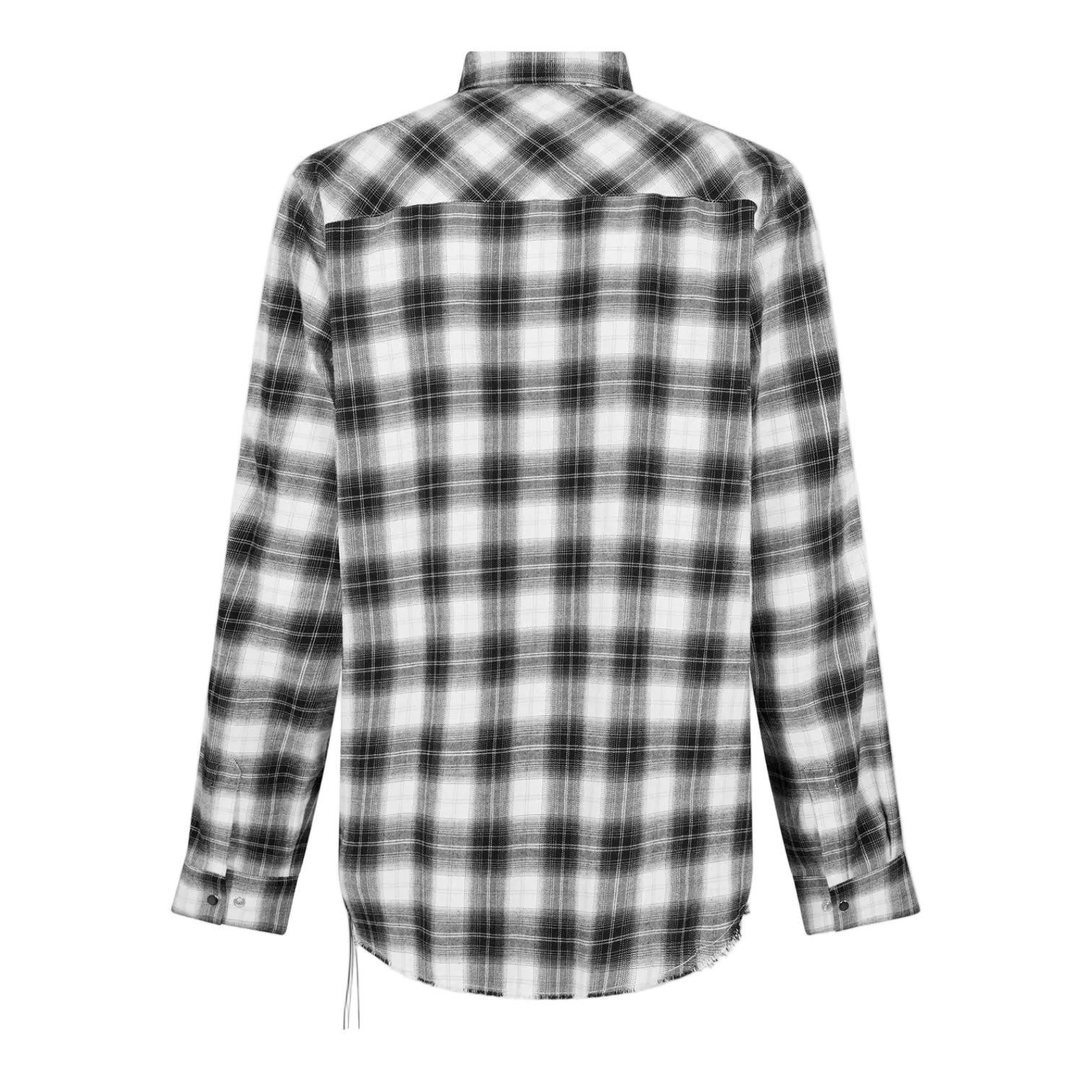 LUXURY HUB AMIRI MEN'S BONES LONG SLEEVE FLANNEL SHIRT