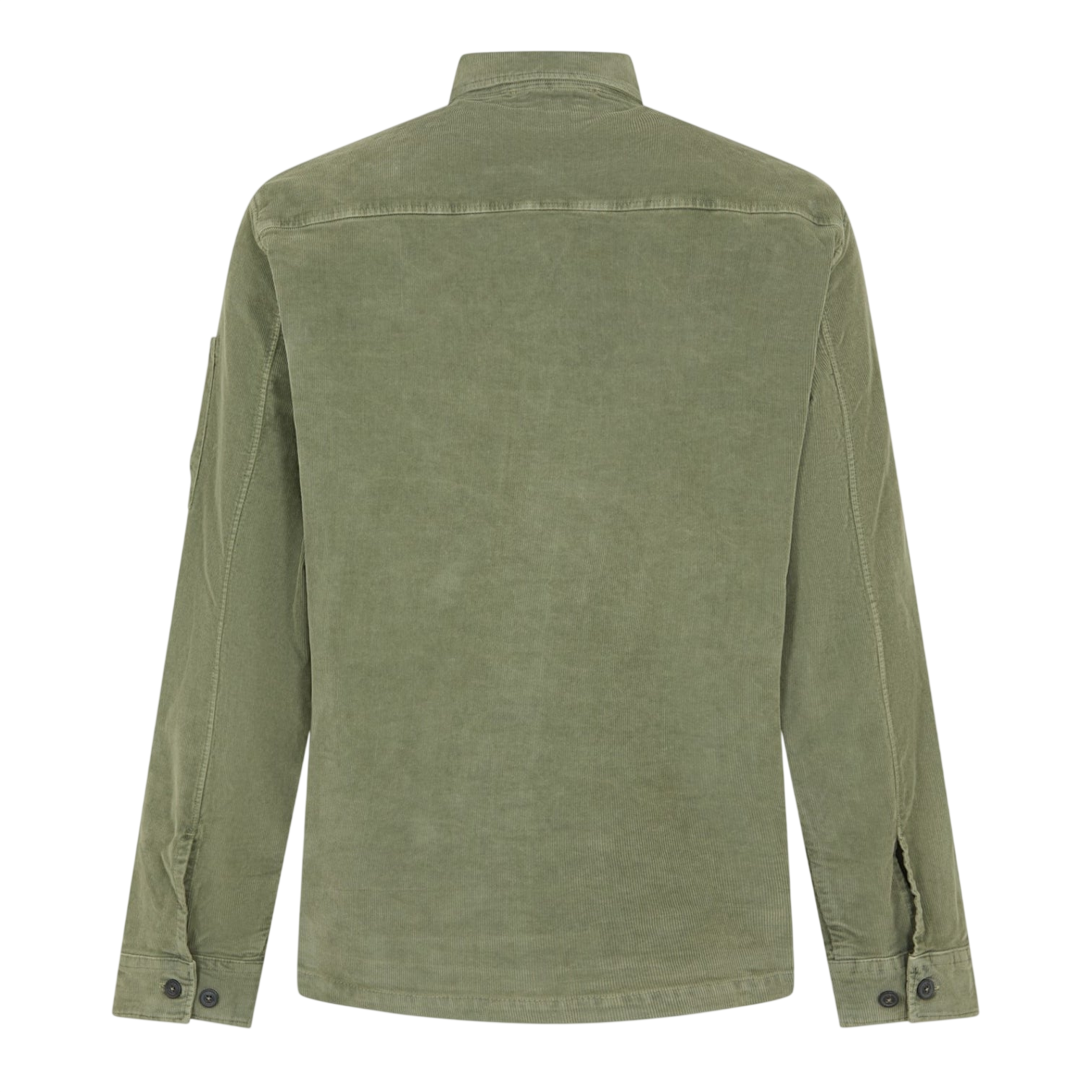 LUXURY HUB CP COMPANY MEN'S LENS SINGLE POCKET LONG SLEEVE CORDUROY SHIRT