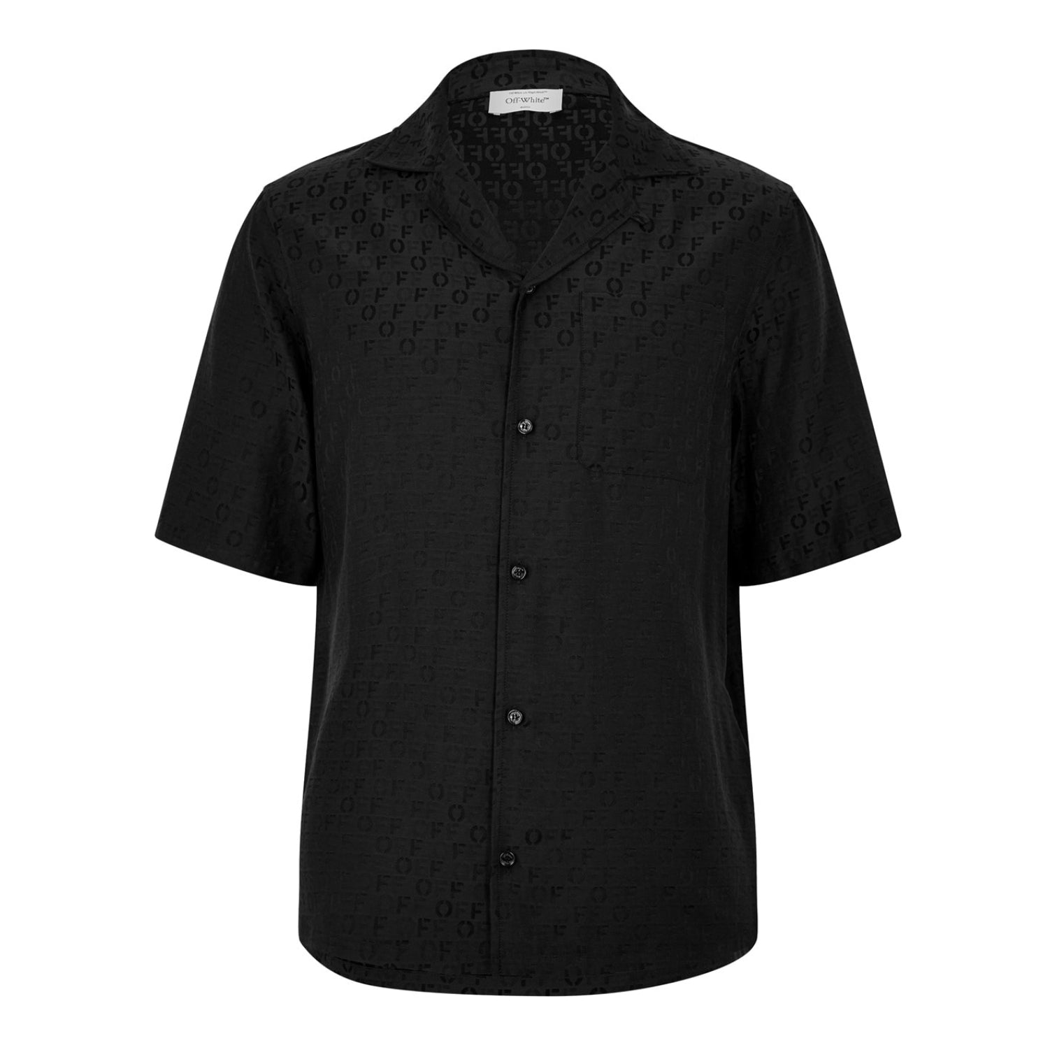 LUXURY HUB OFF WHITE SILK JACQUARD SHIRT
