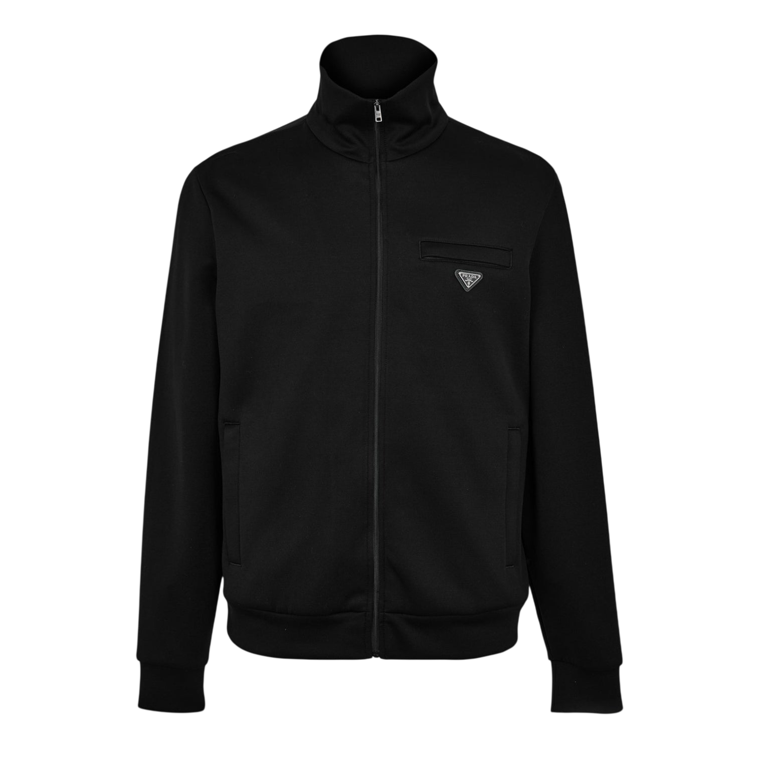 LUXURY HUB PRADA MEN'S TECHNICAL FABRIC RELAXED FIT TRACKSUIT TOP