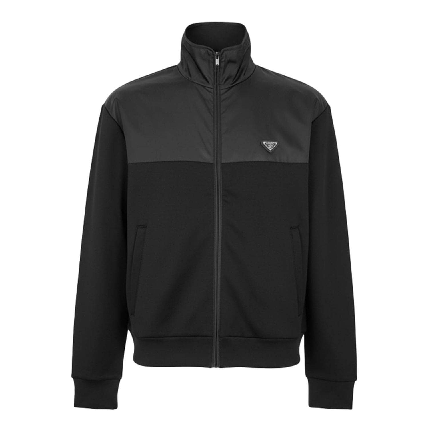 LUXURY HUB PRADA MEN'S HYBRID ZIPPED TRACKSUIT TOP