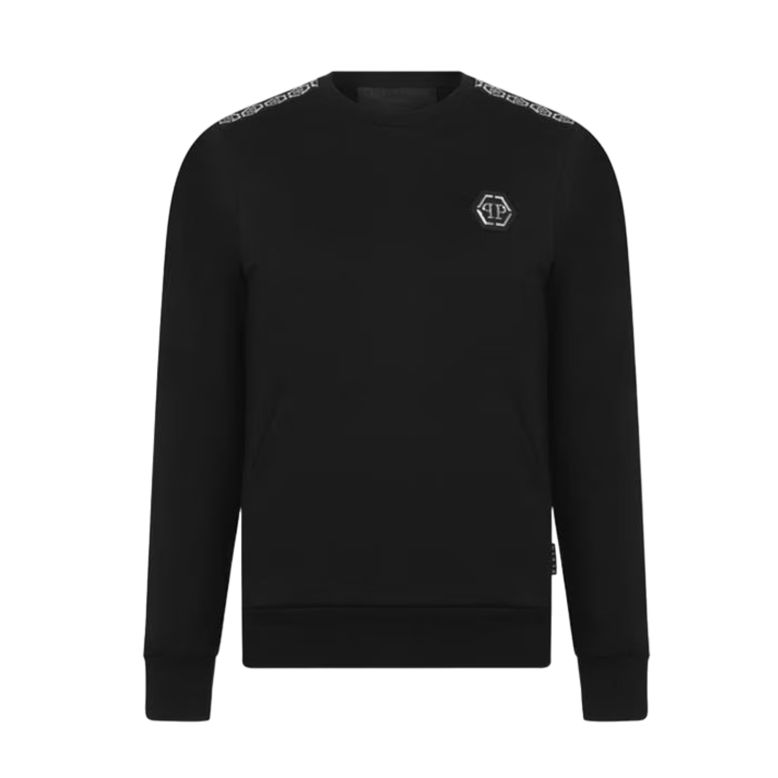 LUXURY HUB  PHILIPP PLEIN TAPE LOGO SWEATSHIRT