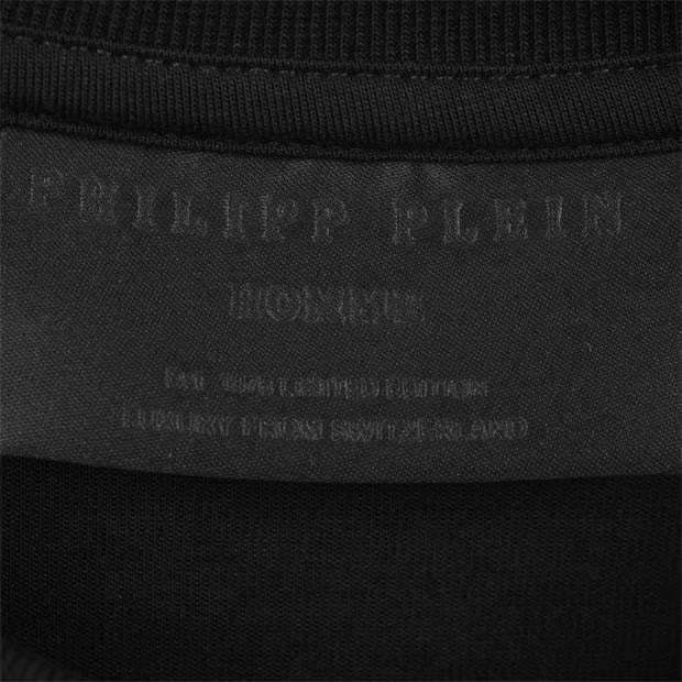 LUXURY HUB  PHILIPP PLEIN TAPE LOGO SWEATSHIRT