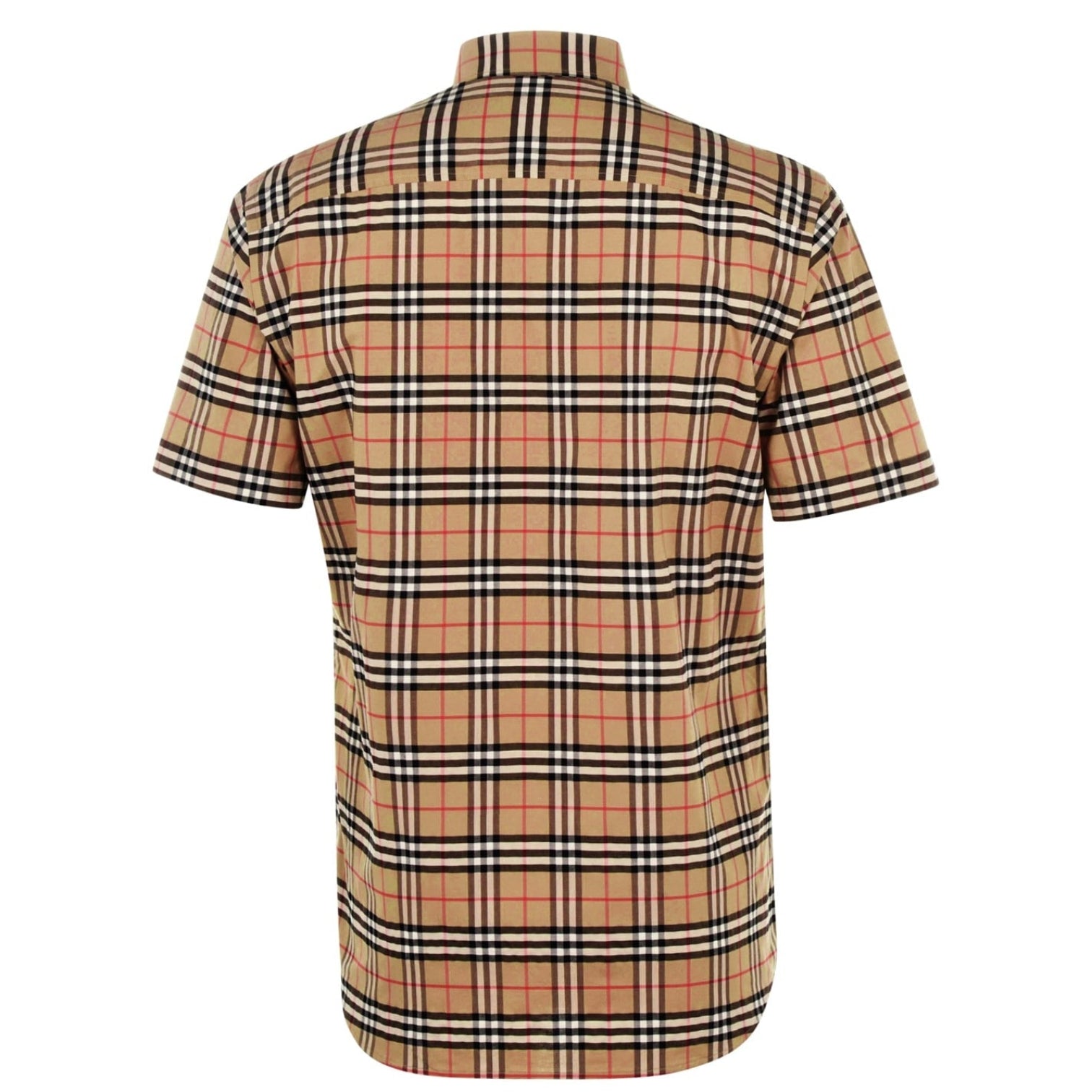 LUXURY HUB BURBERRY MEN'S CHECK COTTON SHIRT