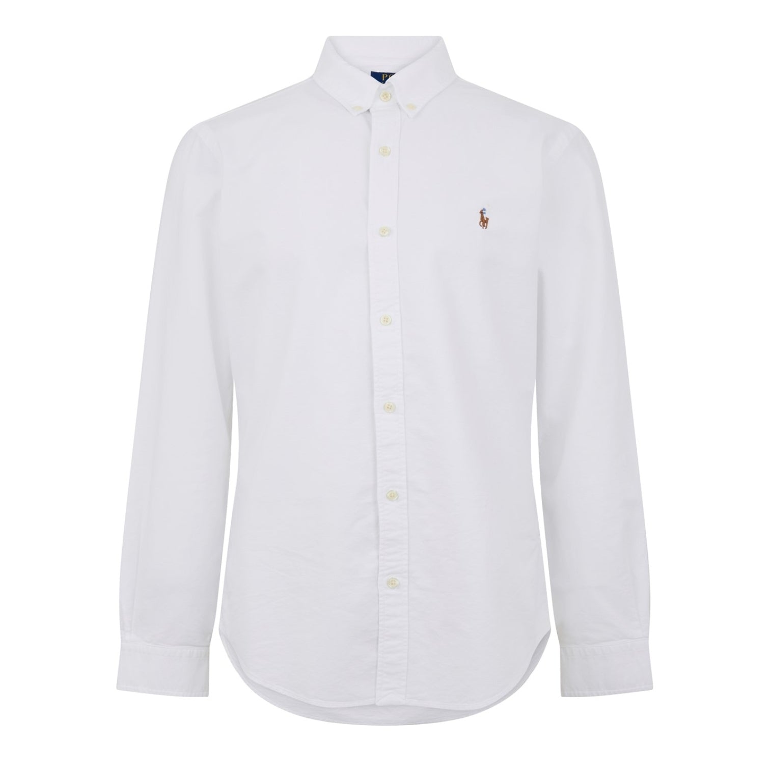 LUXURY HUB POLO RALPH LAUREN SLIM FIT LOGO OXFORD SHIRT