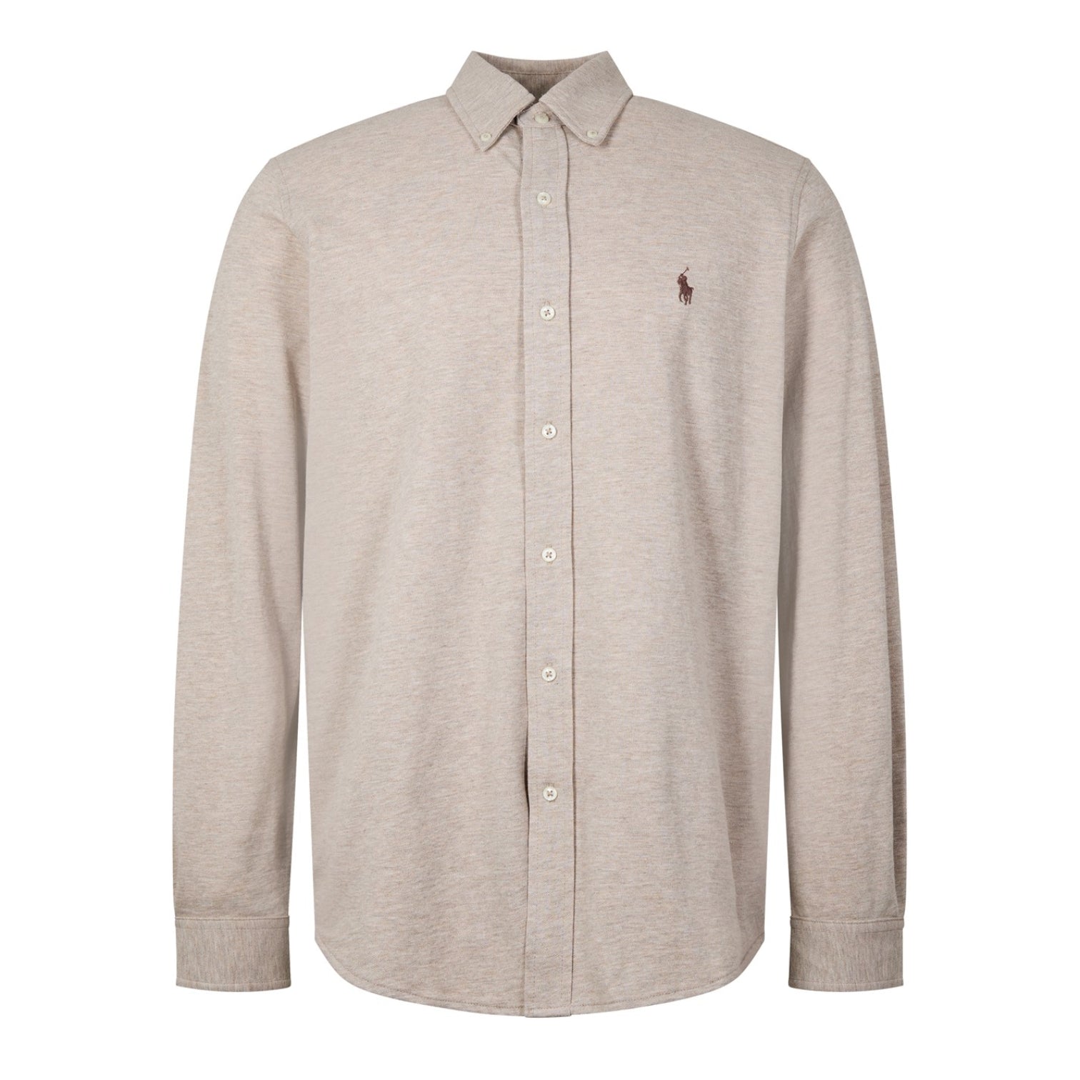LUXURY HUB POLO RALPH LAUREN PIQUE LOGO SHIRT