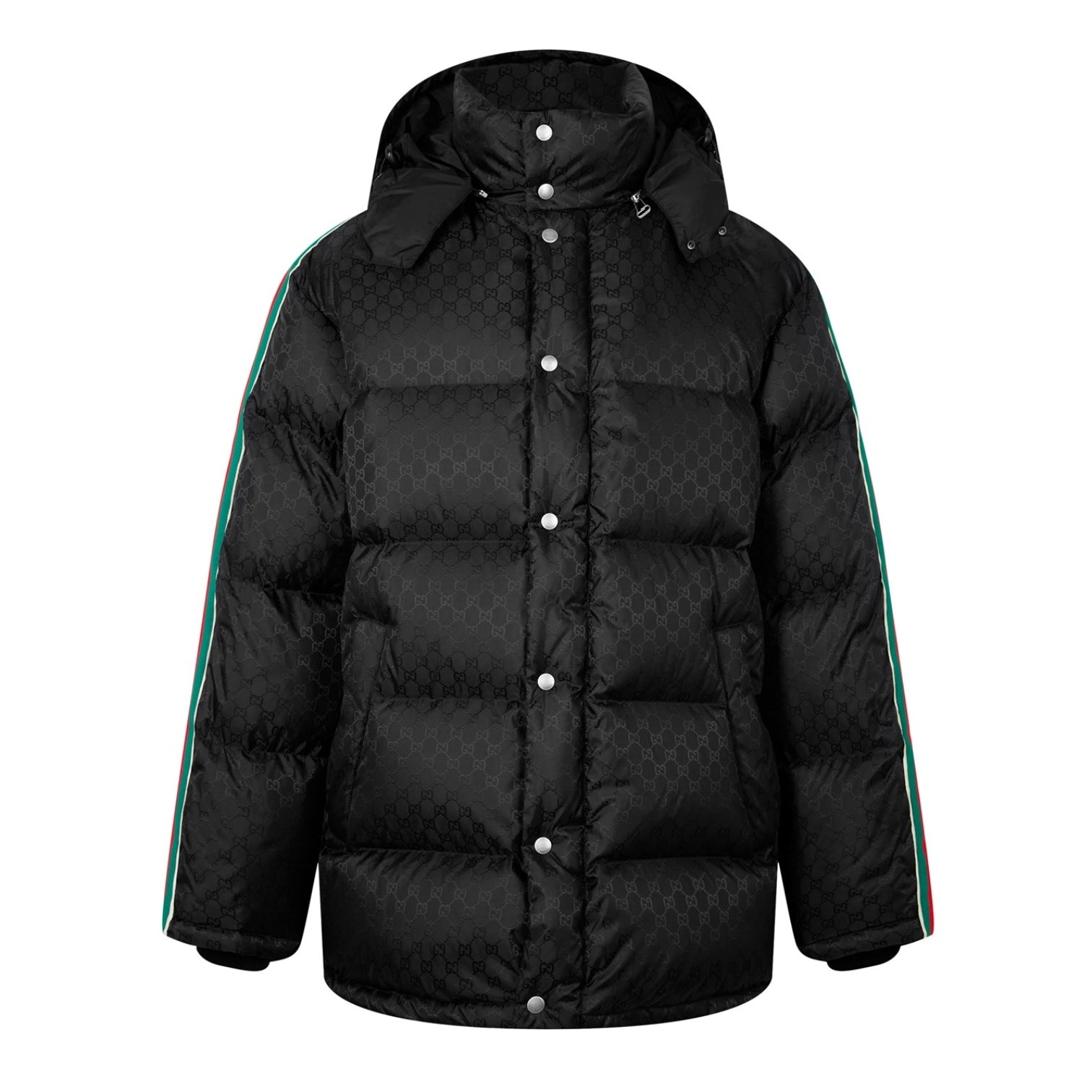 LUXURY HUB GUCCI NYLON GG JACQUARD WEB JACKET