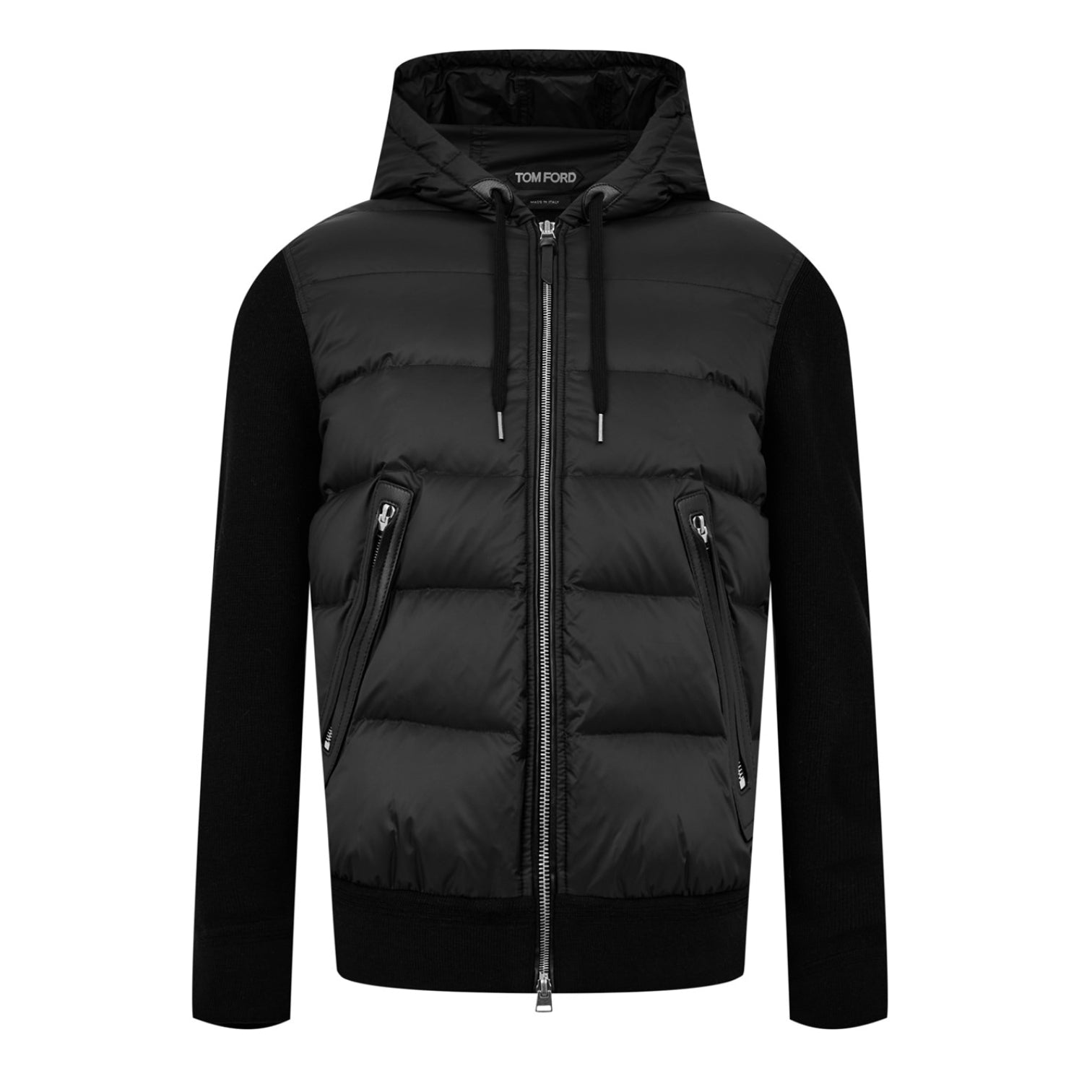 LUXURY HUB TOM FORD KNIT PANELLED PUFFER JACKET