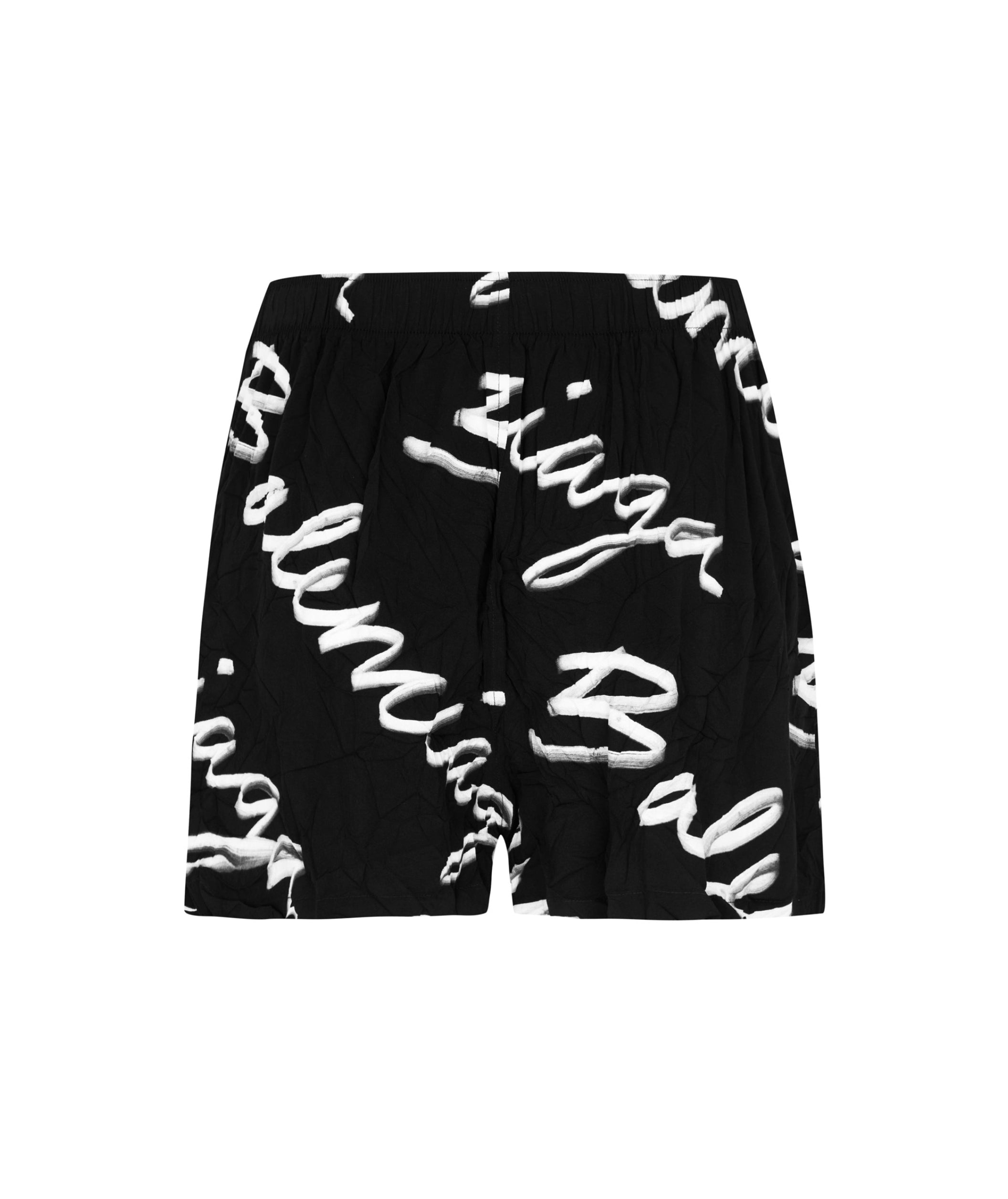 LUXURY HUB BALENCIAGA SCRIPT LOGO BOXER SHORTS