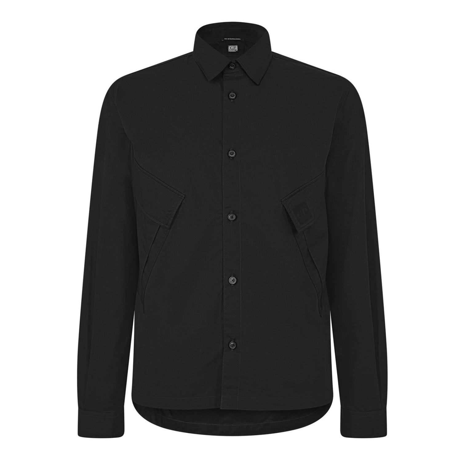 LUXURY HUB CP COMPANY METROPOLIS MEN'S LONG-SLEEVE PLAIN SHIRT