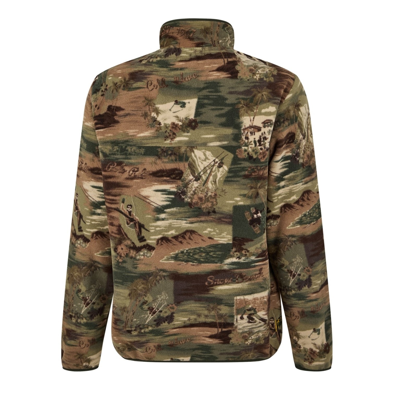 LUXURY HUB POLO RALPH LAUREN CAMO SKI FLEECE TOP