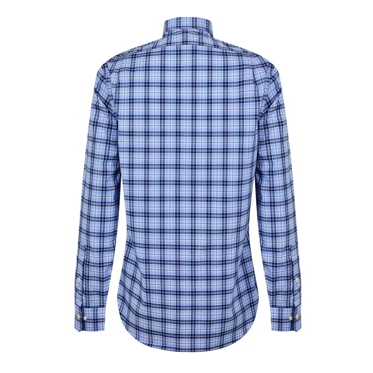 LUXURY HUB POLO RALPH LAUREN POPLIN CHECK LONG SLEEVE SHIRT