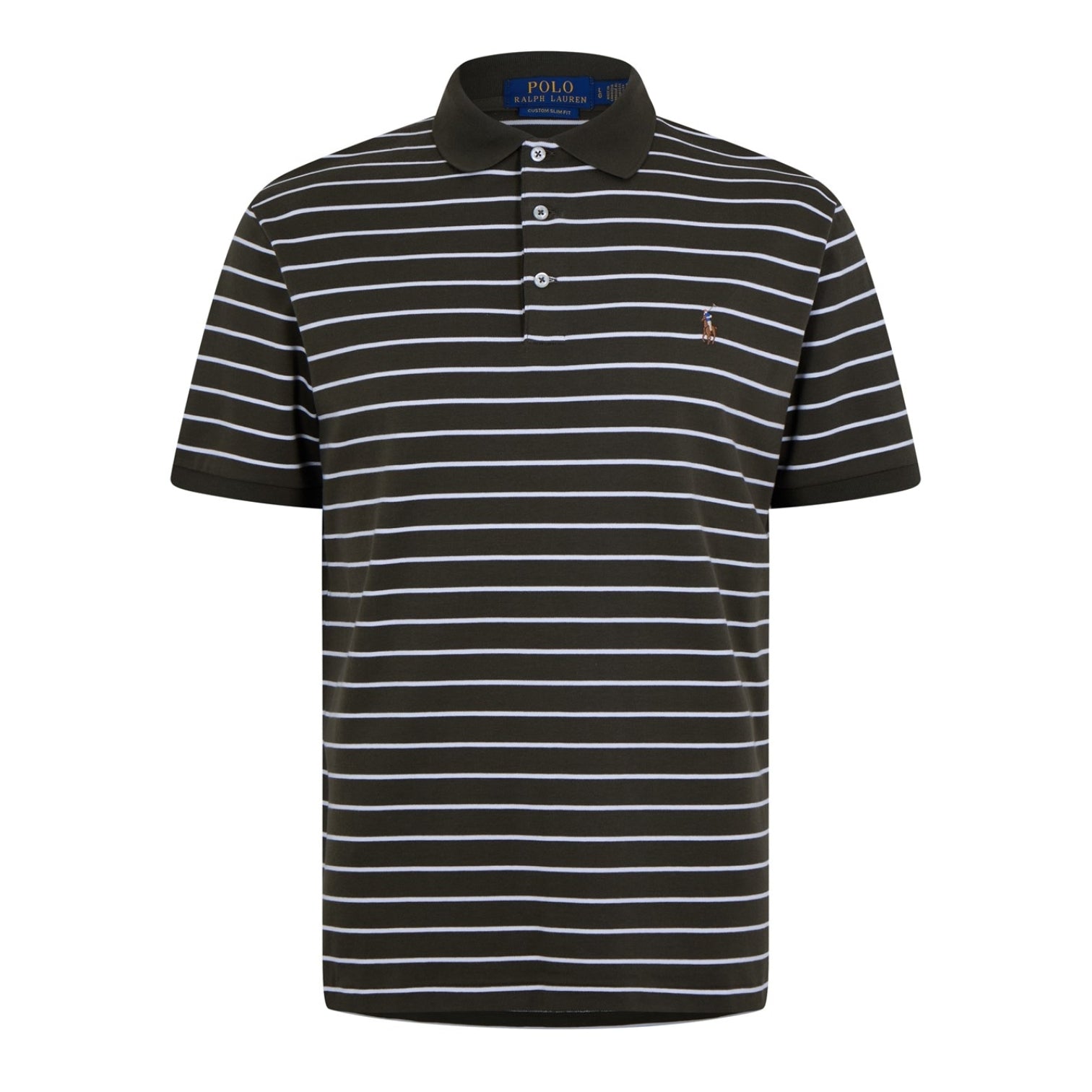 LUXURY HUB POLO RALPH LAUREN STRIPED POLO SHIRT