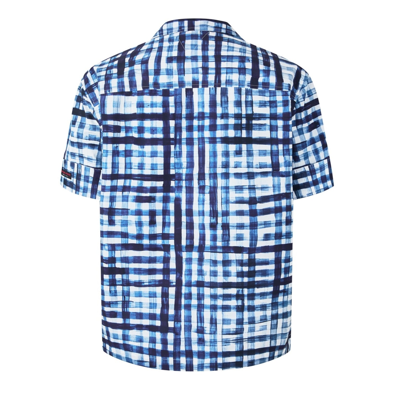 LUXURY HUB BOTTEGA VENETA MEN'S GINGHAM SHORT SLEEVE SHIRT