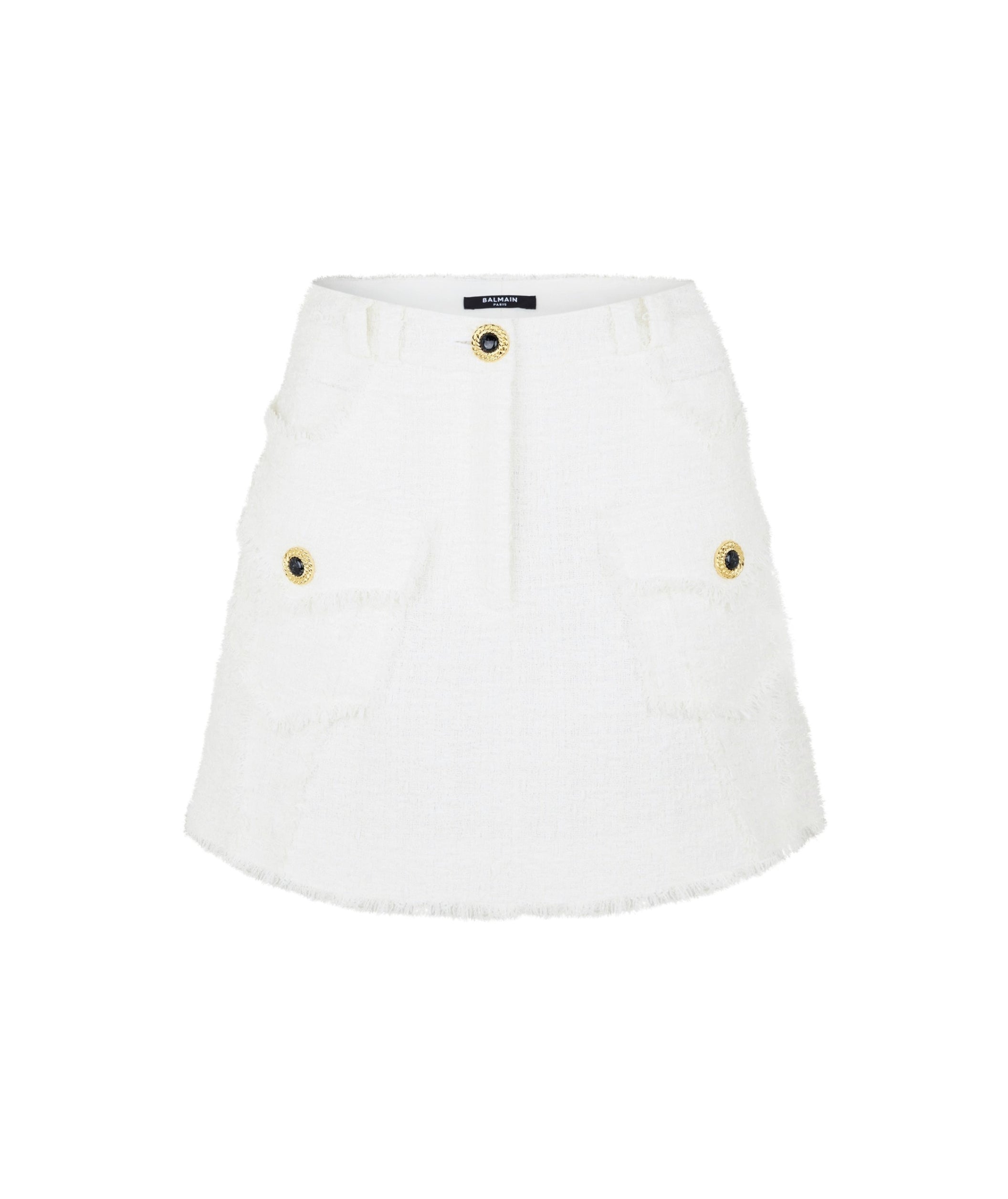 LUXURY HUB BALMAIN TWEED MINI SKIRT